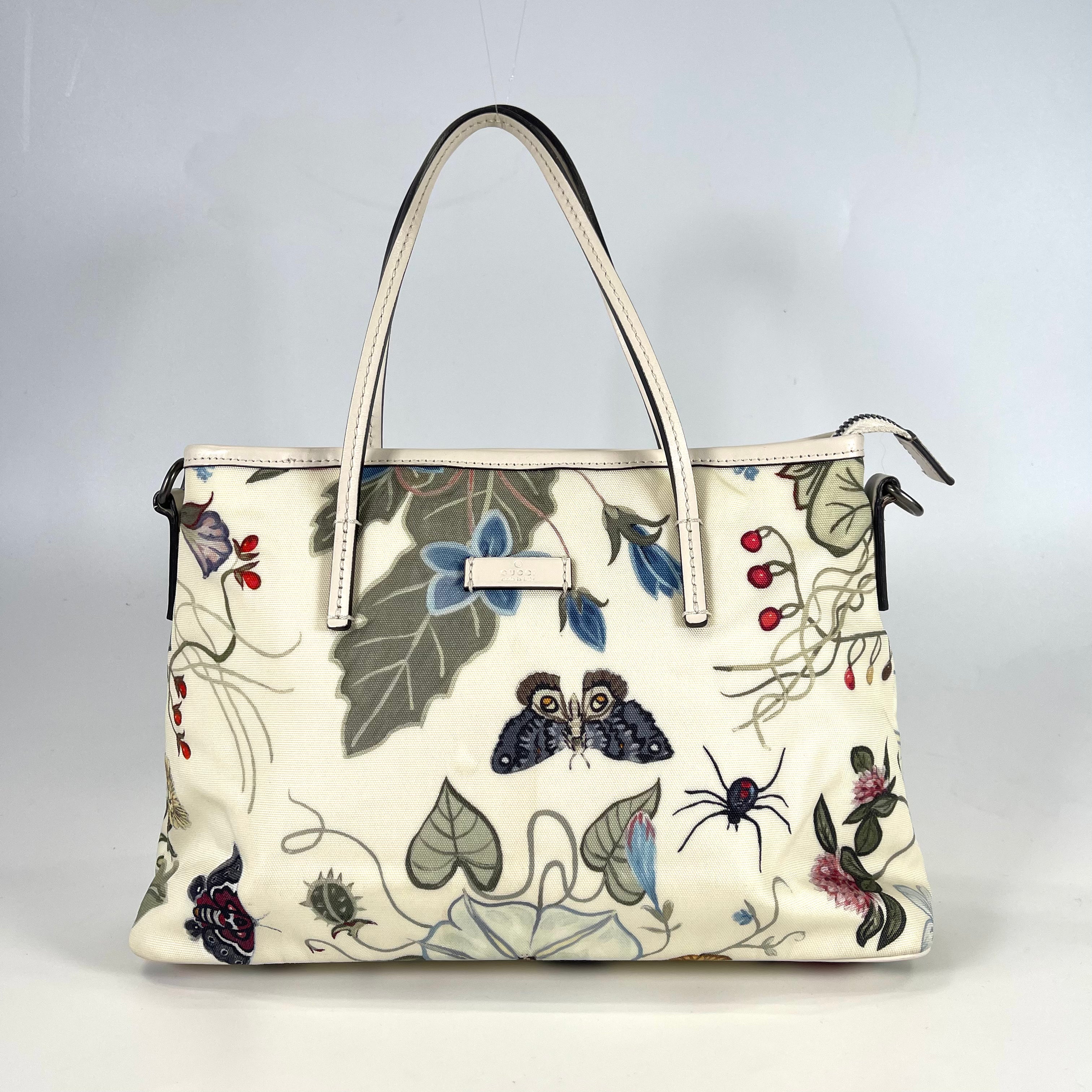 2512 secondhand  GUCCI flora 2way white