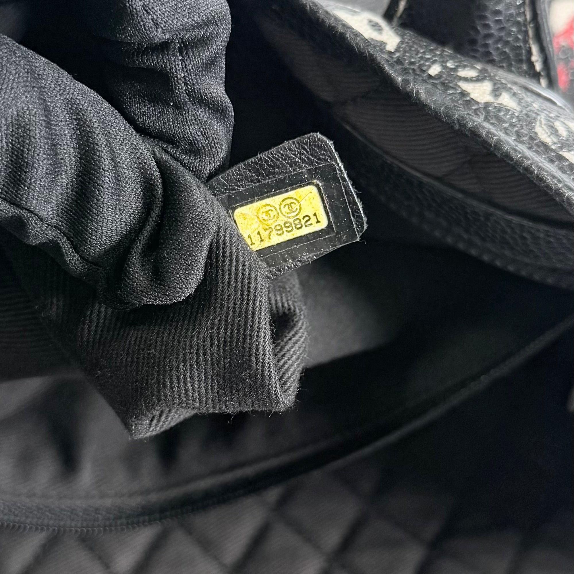 2607 secondhand CHANEL PVC Coco Travel Tote Bag black 11799821 pouch