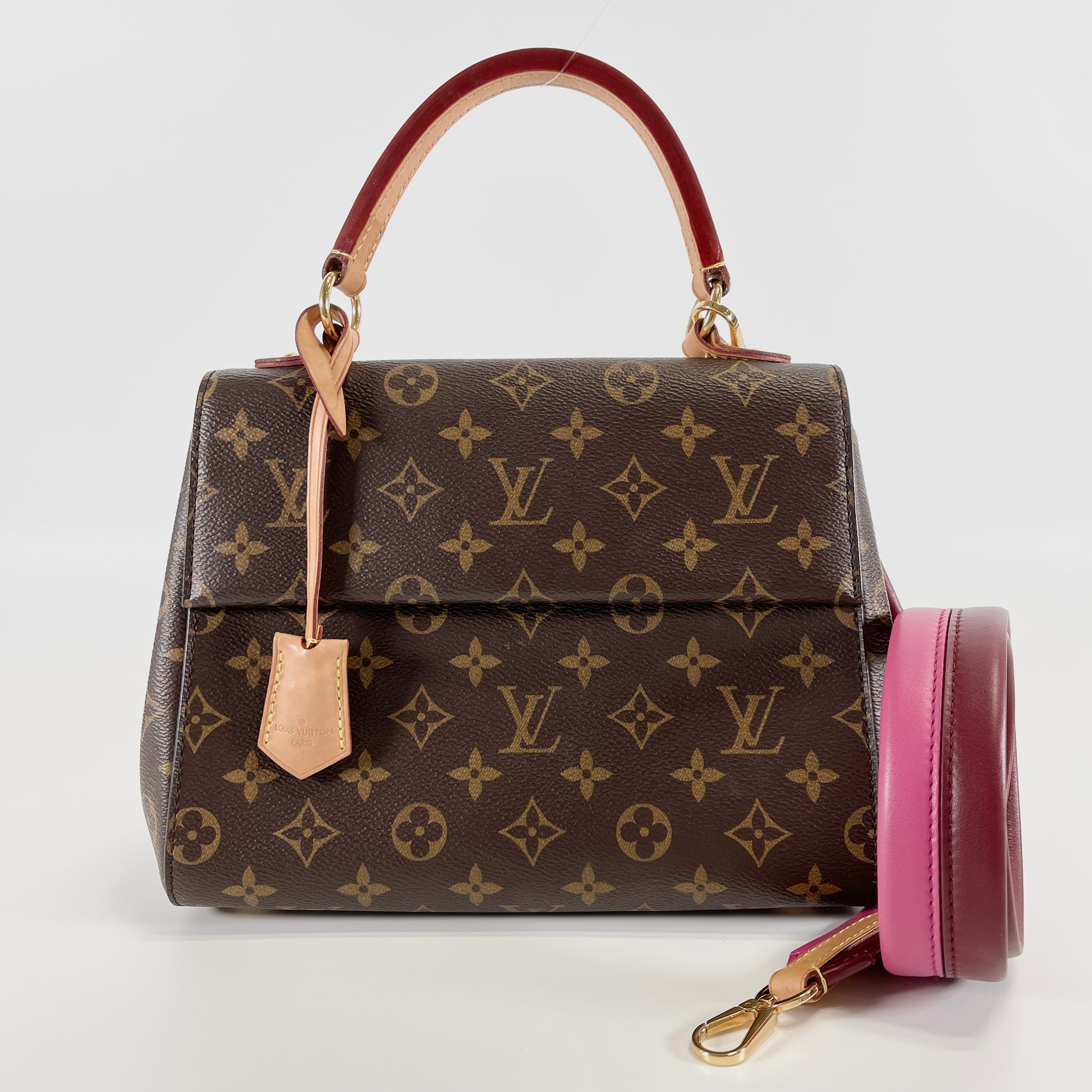 2602 secondhand LV Cluny BB Monogram Rose