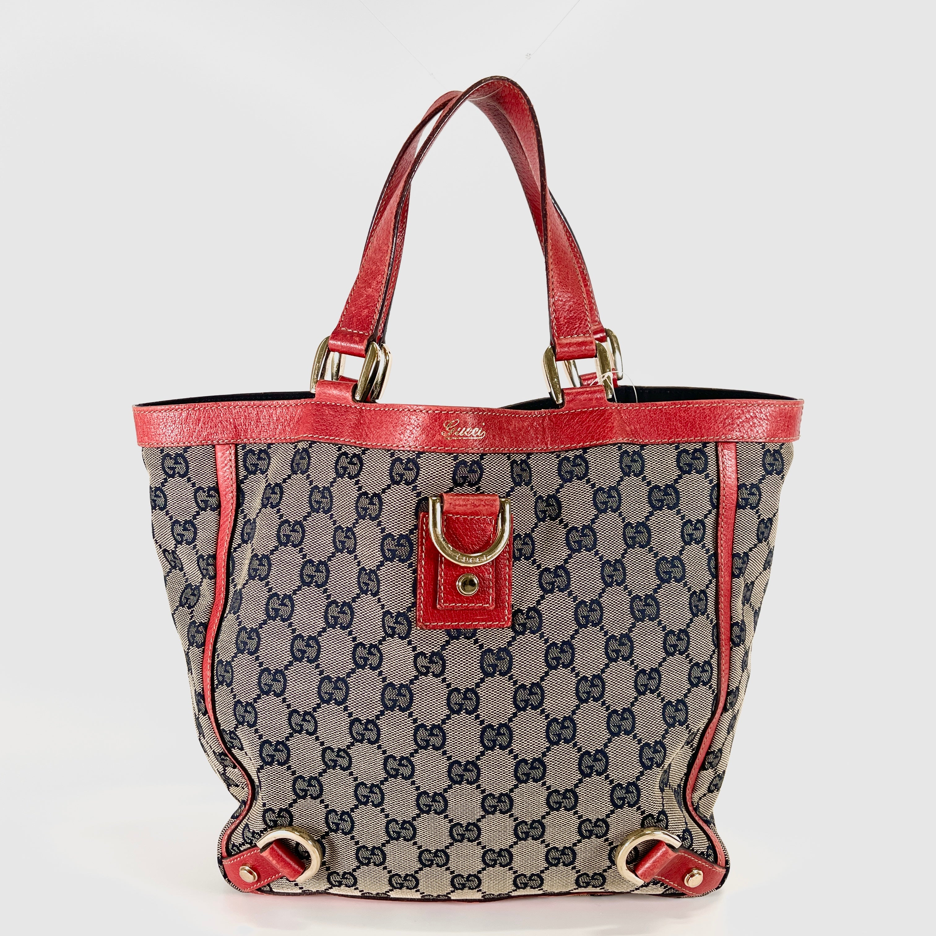 2605 secondhand GUCCI GG canvas Abby hand bag