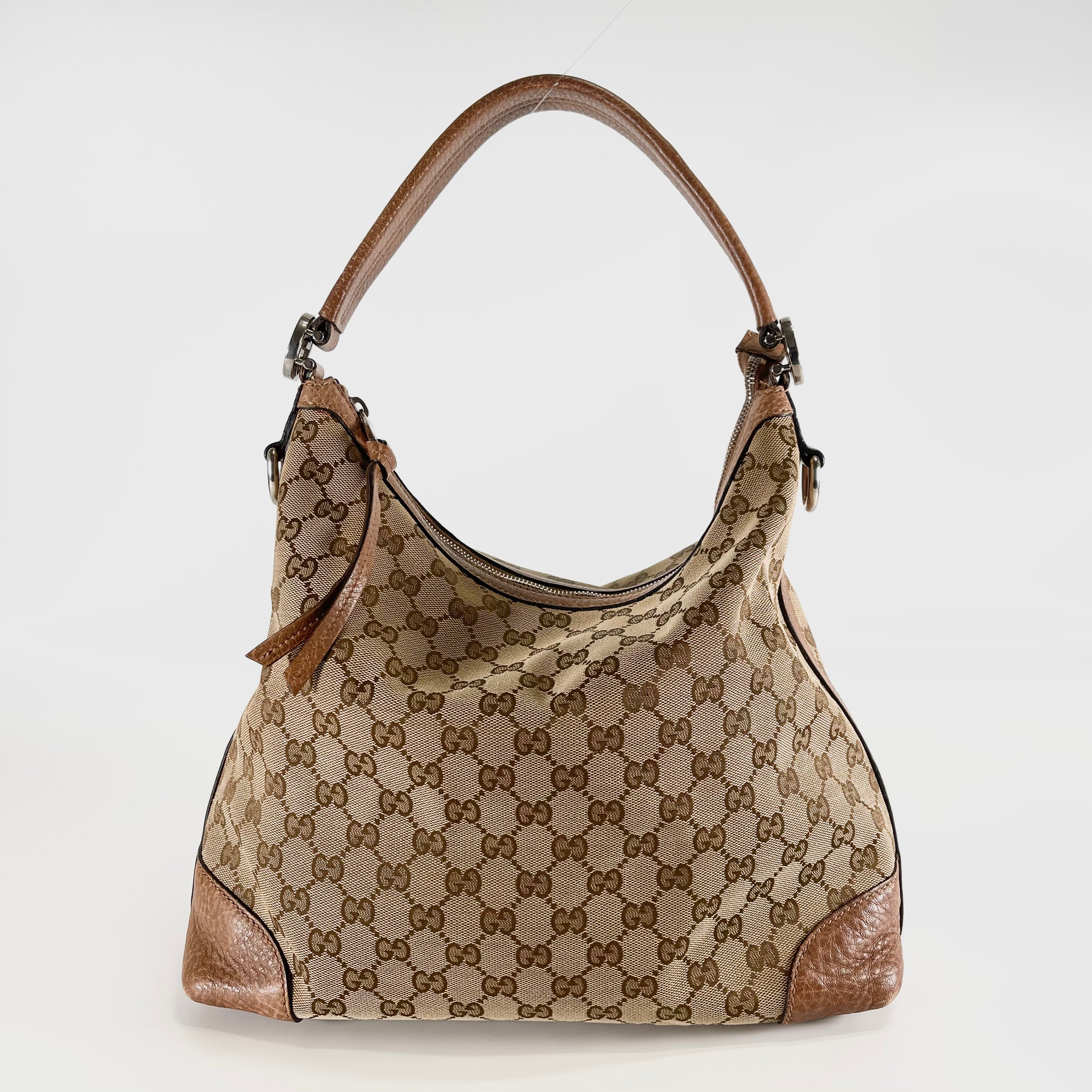 2603 secondhand GUCCI GG canvas hobo Shoulder bag