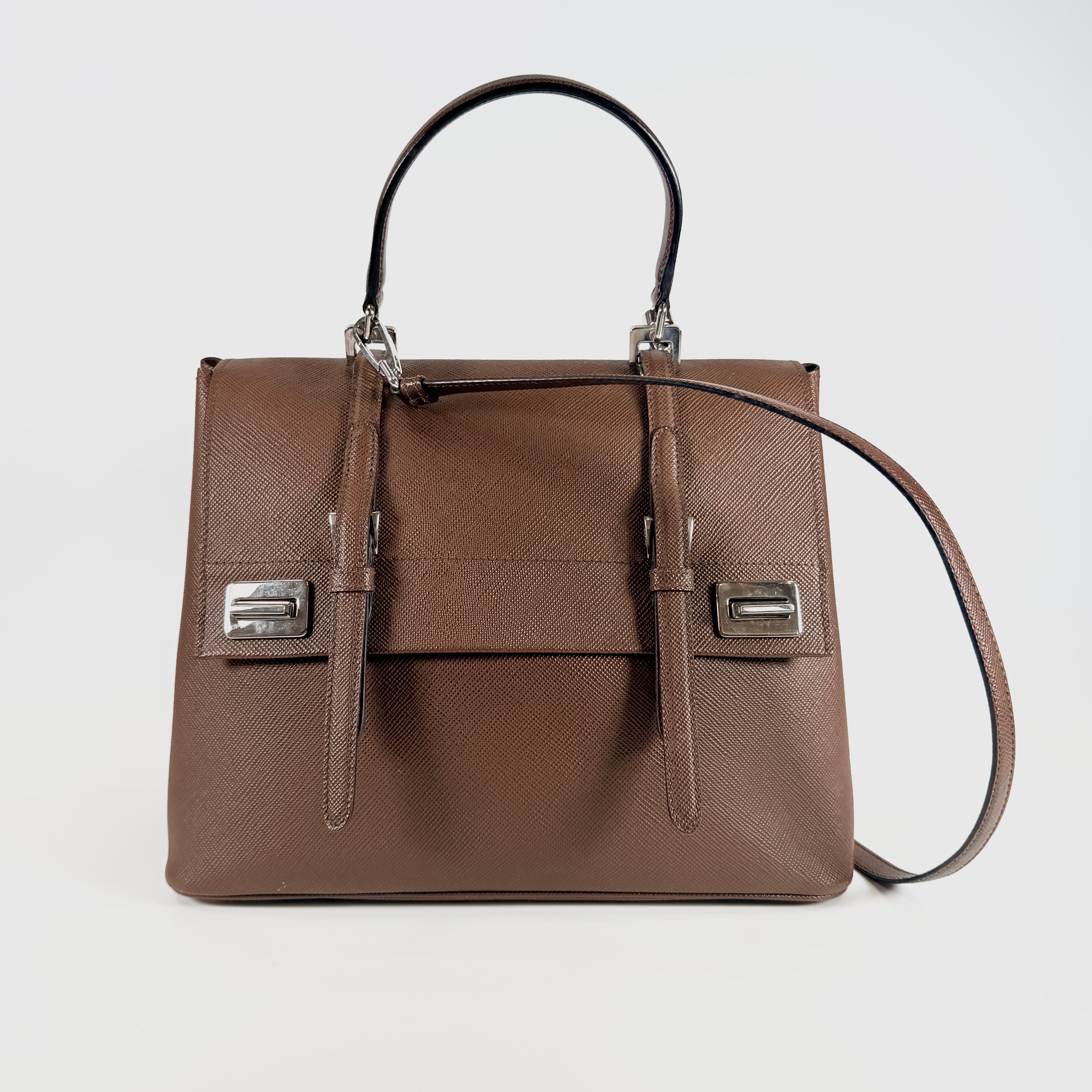 2606 secondhand PRADA bag / others double turn rock 2WAY Medium surface