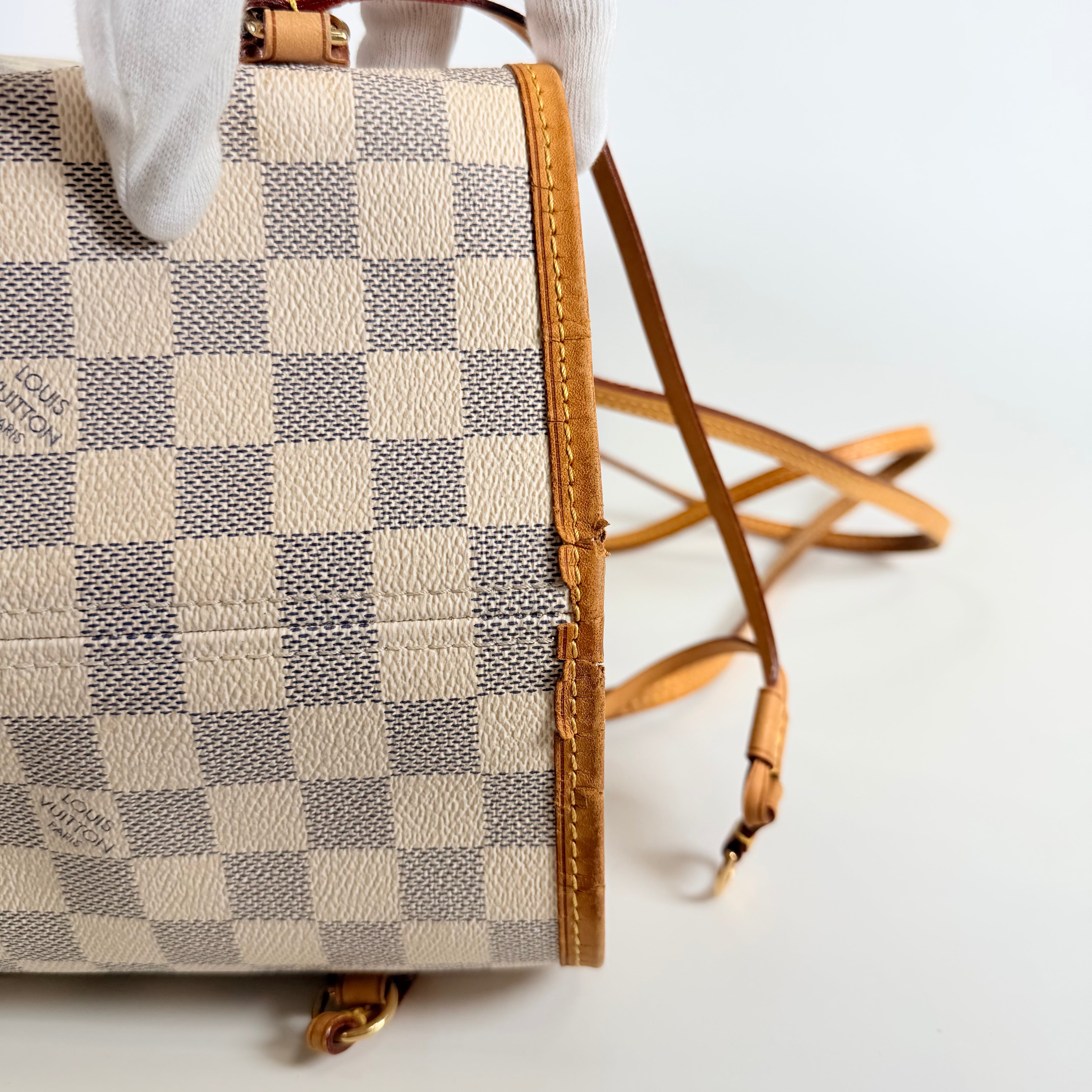2606 secondhand LV Damier Azur Neverfull GM