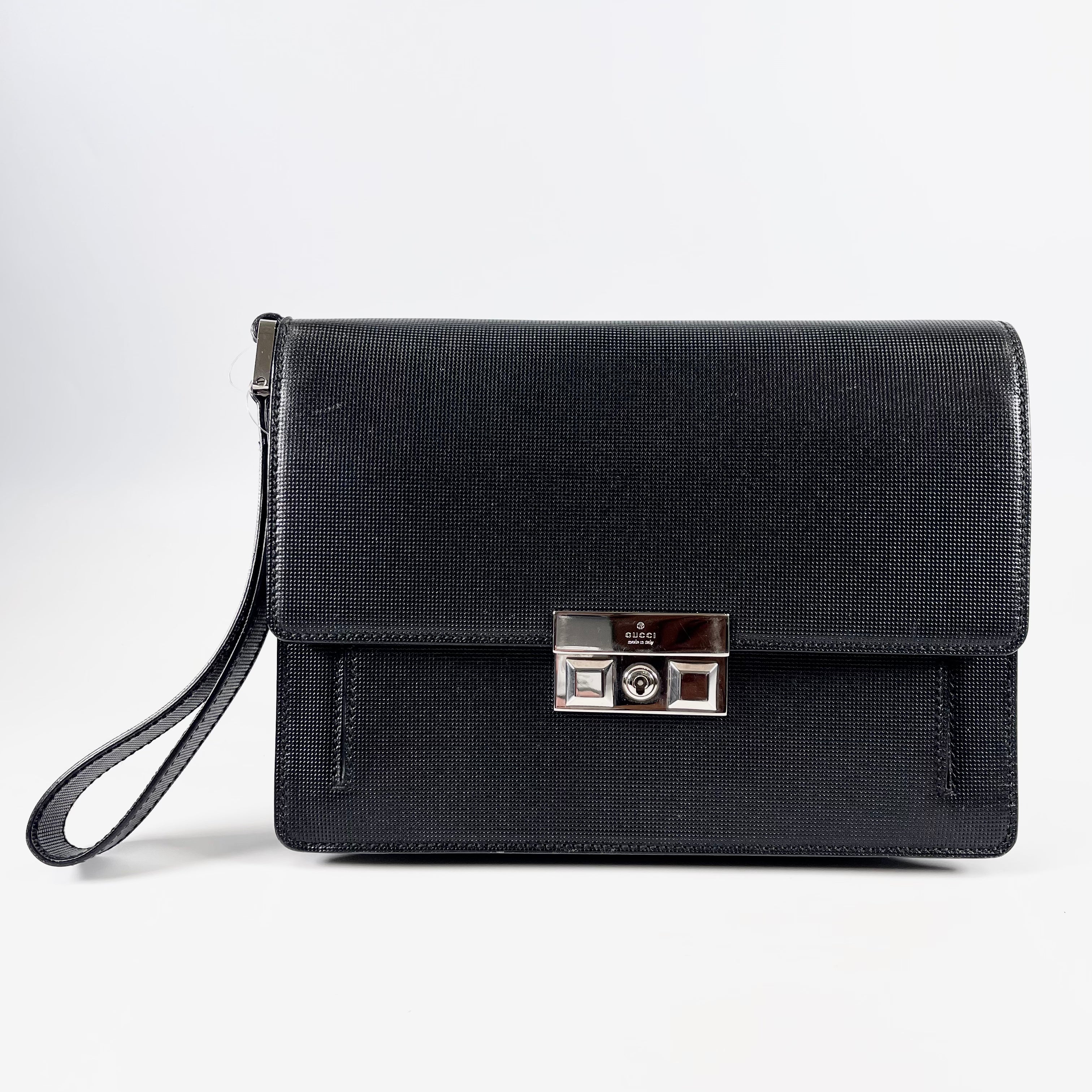 2602 secondhand GUCCI business bag / Second bag slide rock flap side strap