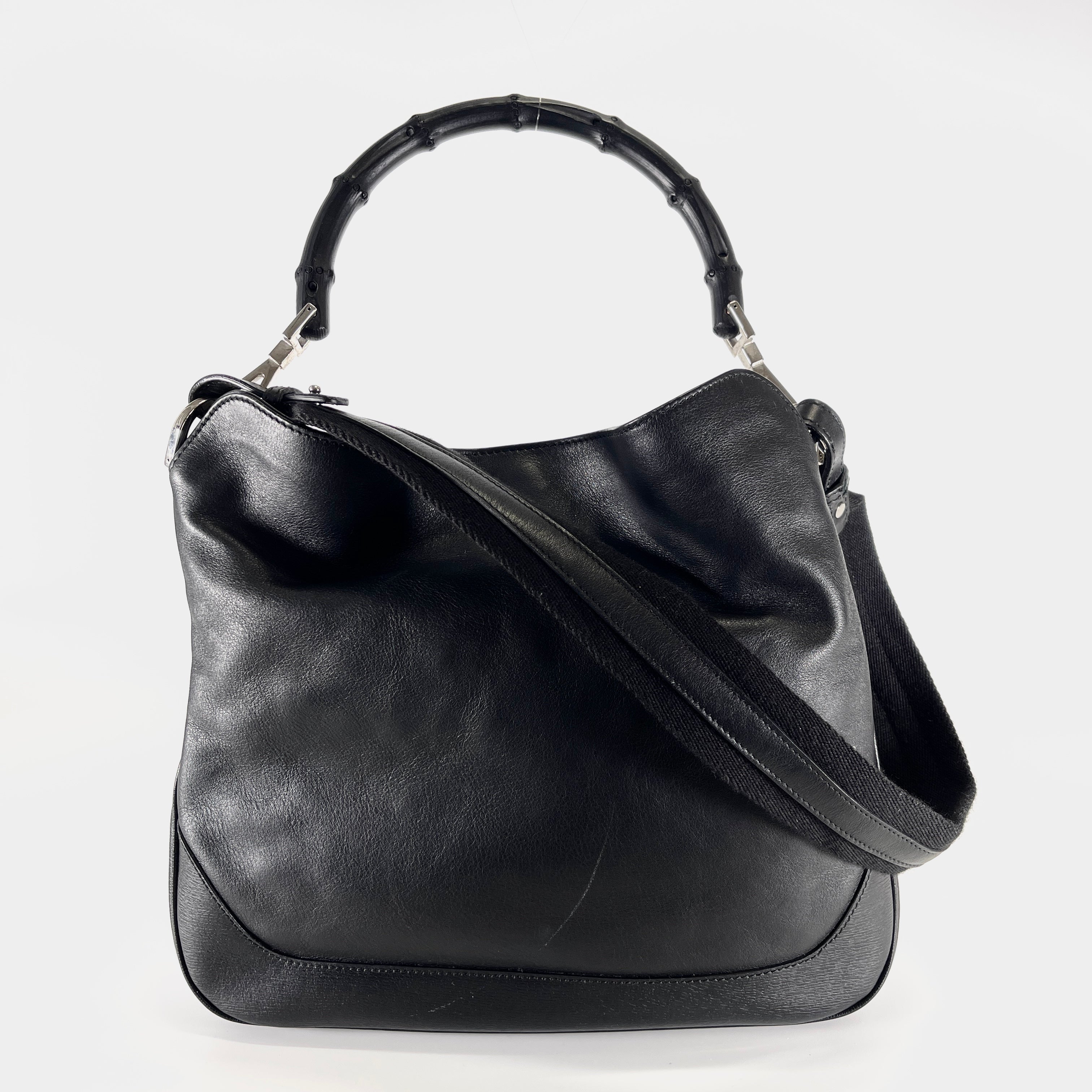 2605 secondhand GUCCI Bamboo 2Way bag
