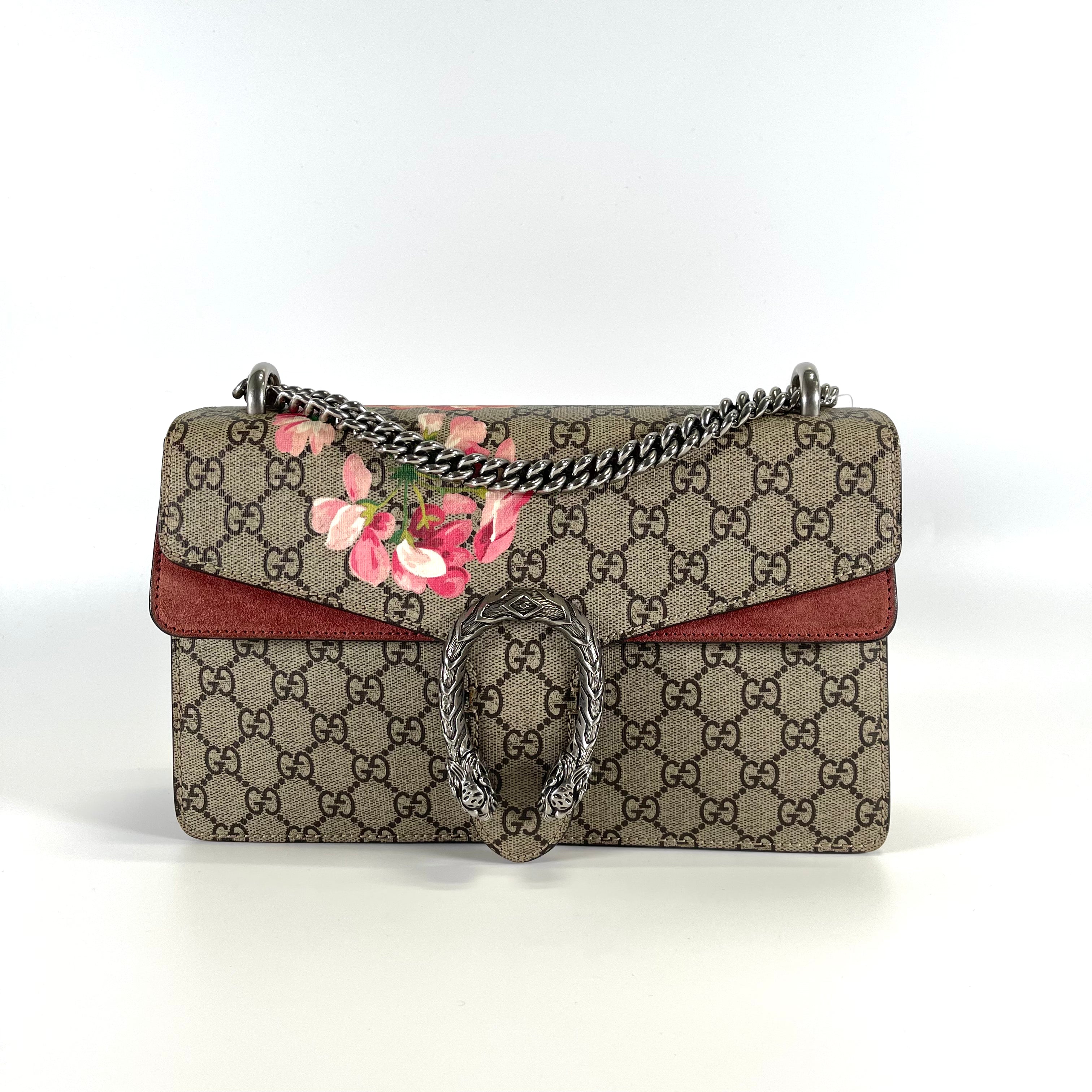 2601 GUCCI Dionysus GG Supreme Shoulder bag beige