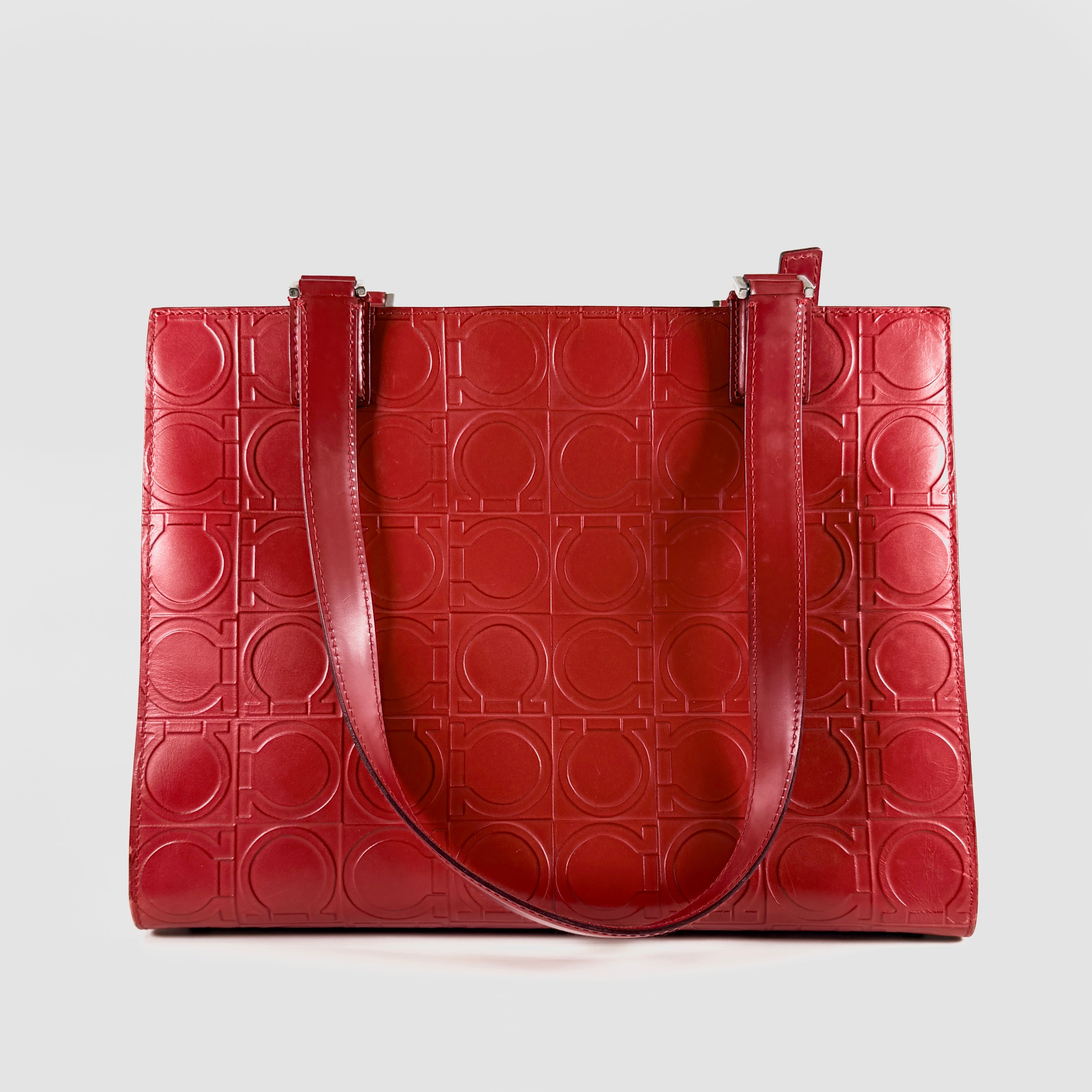 2605 secondhand Ferragamo Gancini Tote Bag