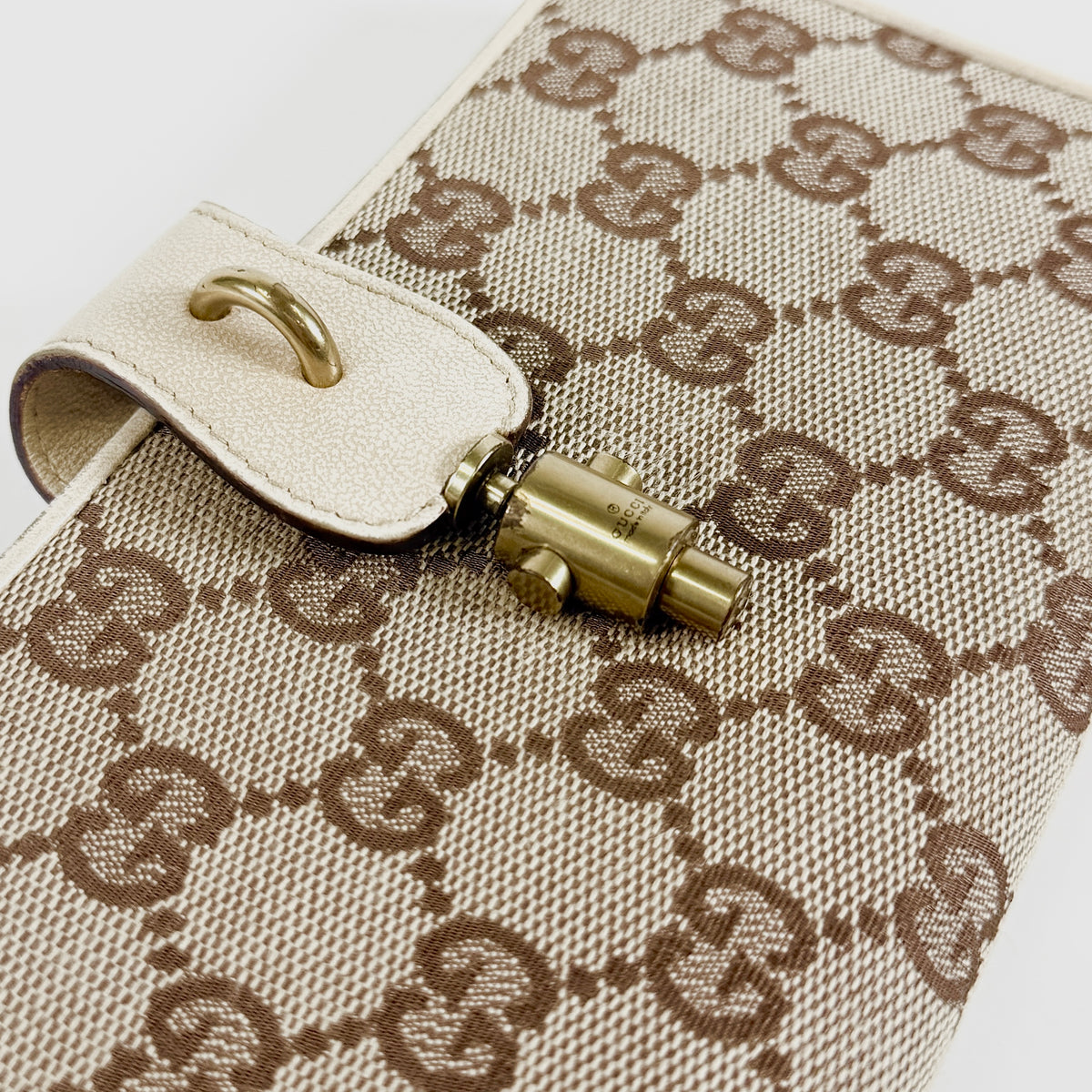 2607 secondhand GUCCI GG canvas Jackie Long wallet