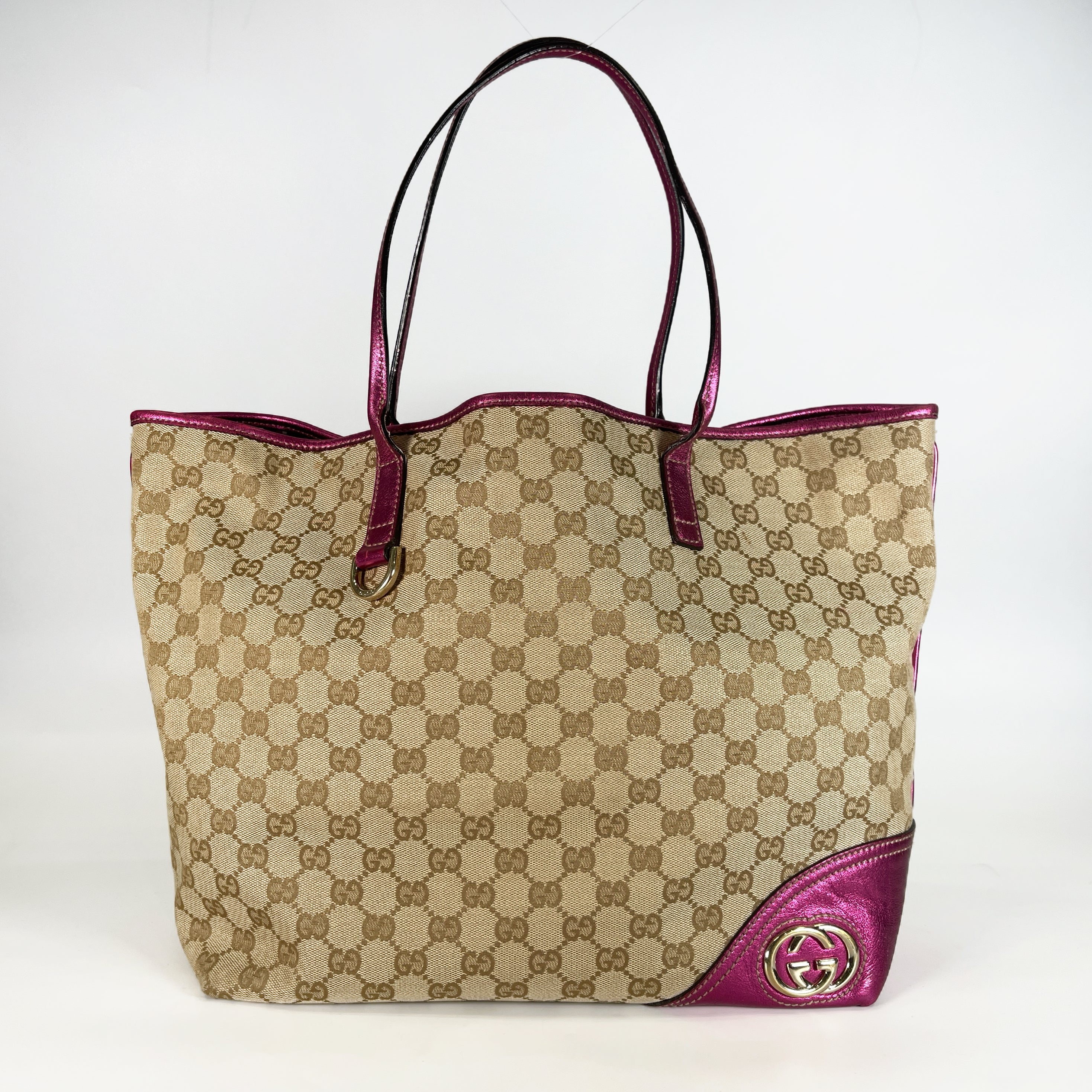 2604 secondhand GUCCI GG canvas Tote Bag
