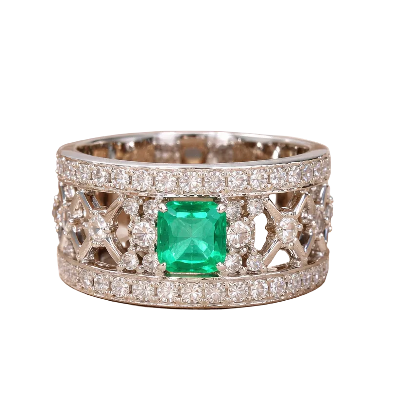 2604 Pt900 Ring E0.57ct/D 1.00ct 15.5g