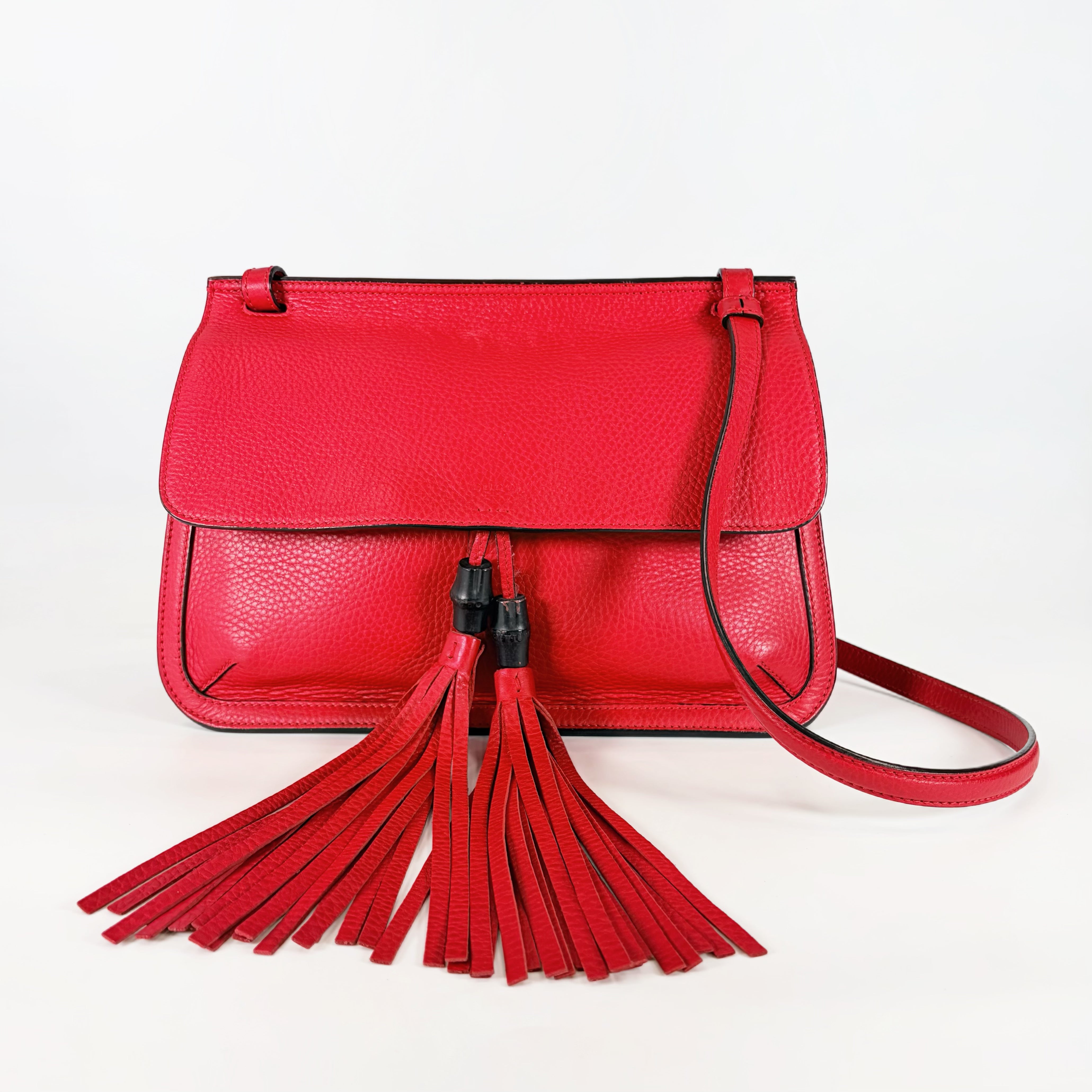 2604 secondhand GUCCI Bamboo Daily shoulder back c