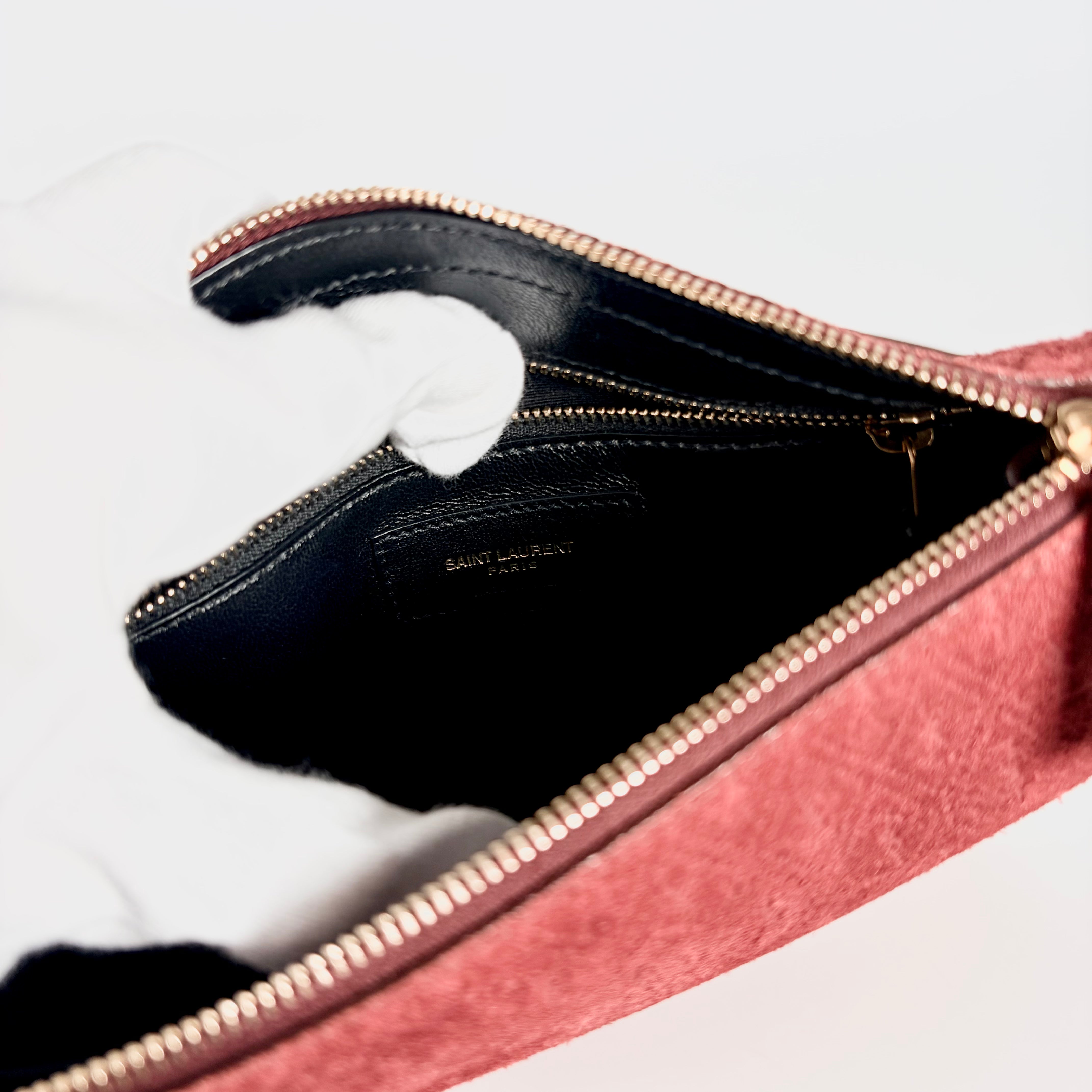 2605 secondhand SAINTLAURENT logo shoulder Bordeaux