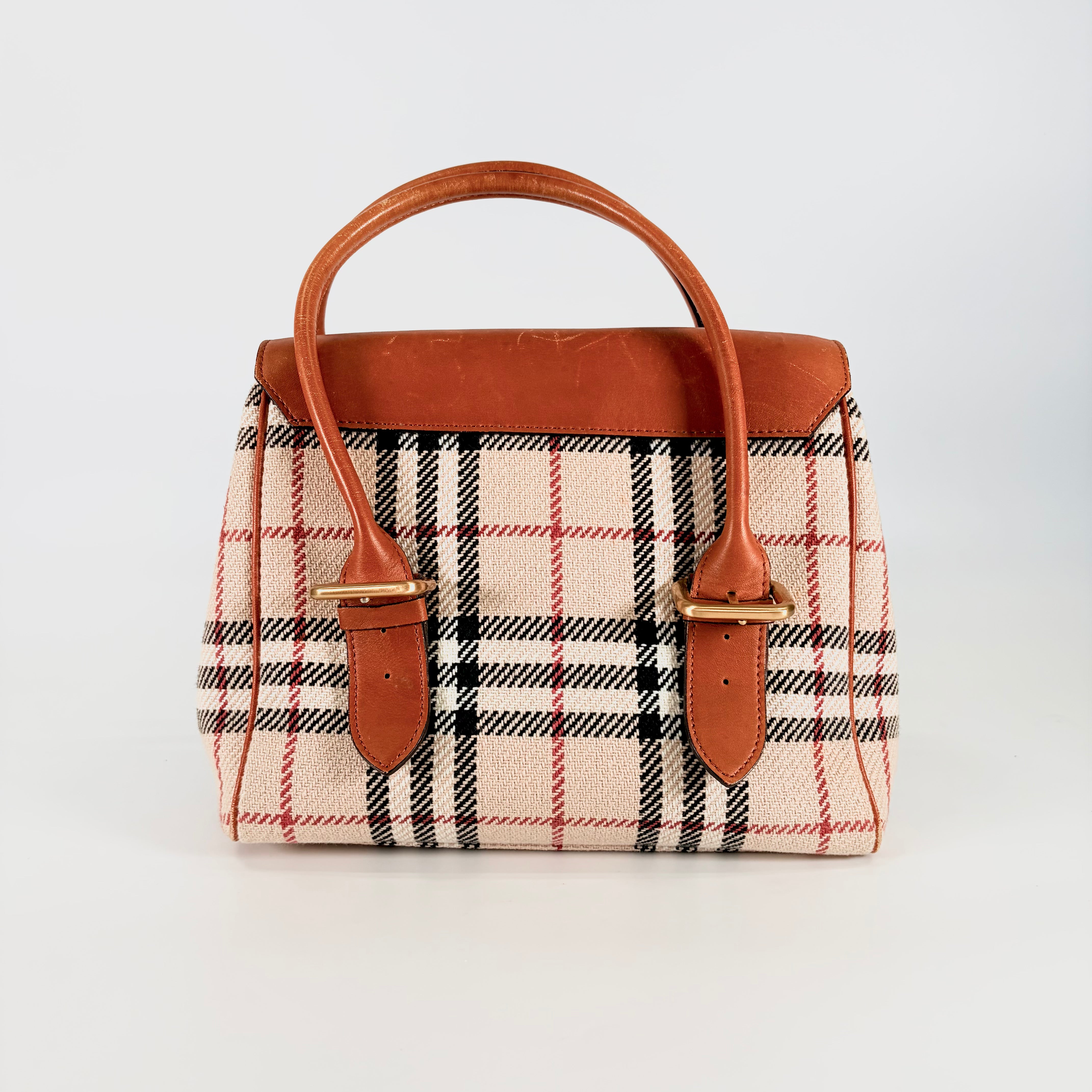 2604 secondhand BURBERRY Nova Check hand bag