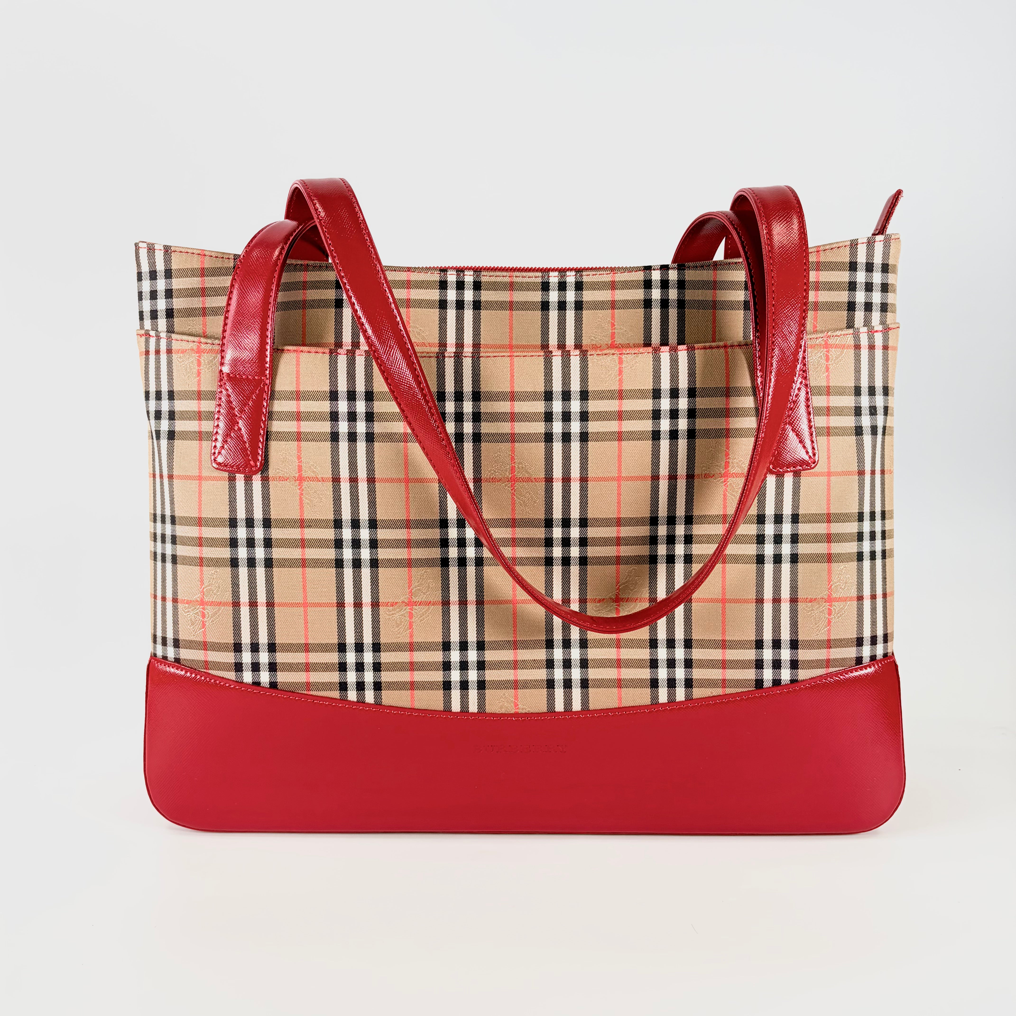 2604 secondhand BURBERRY Nova Check Tote Bag