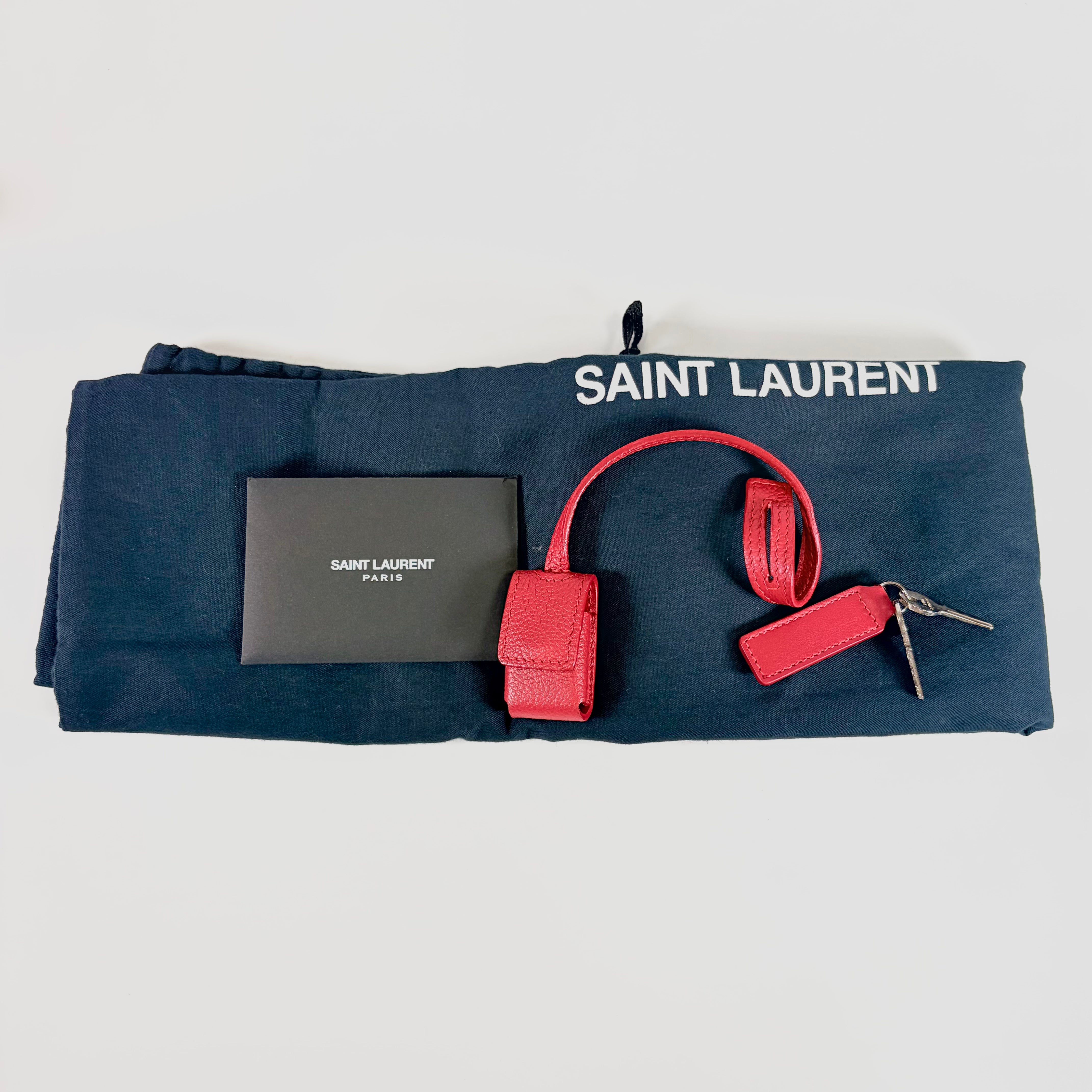 2605 secondhand SAINTLAURENT Sack Joules Small calf leather Red