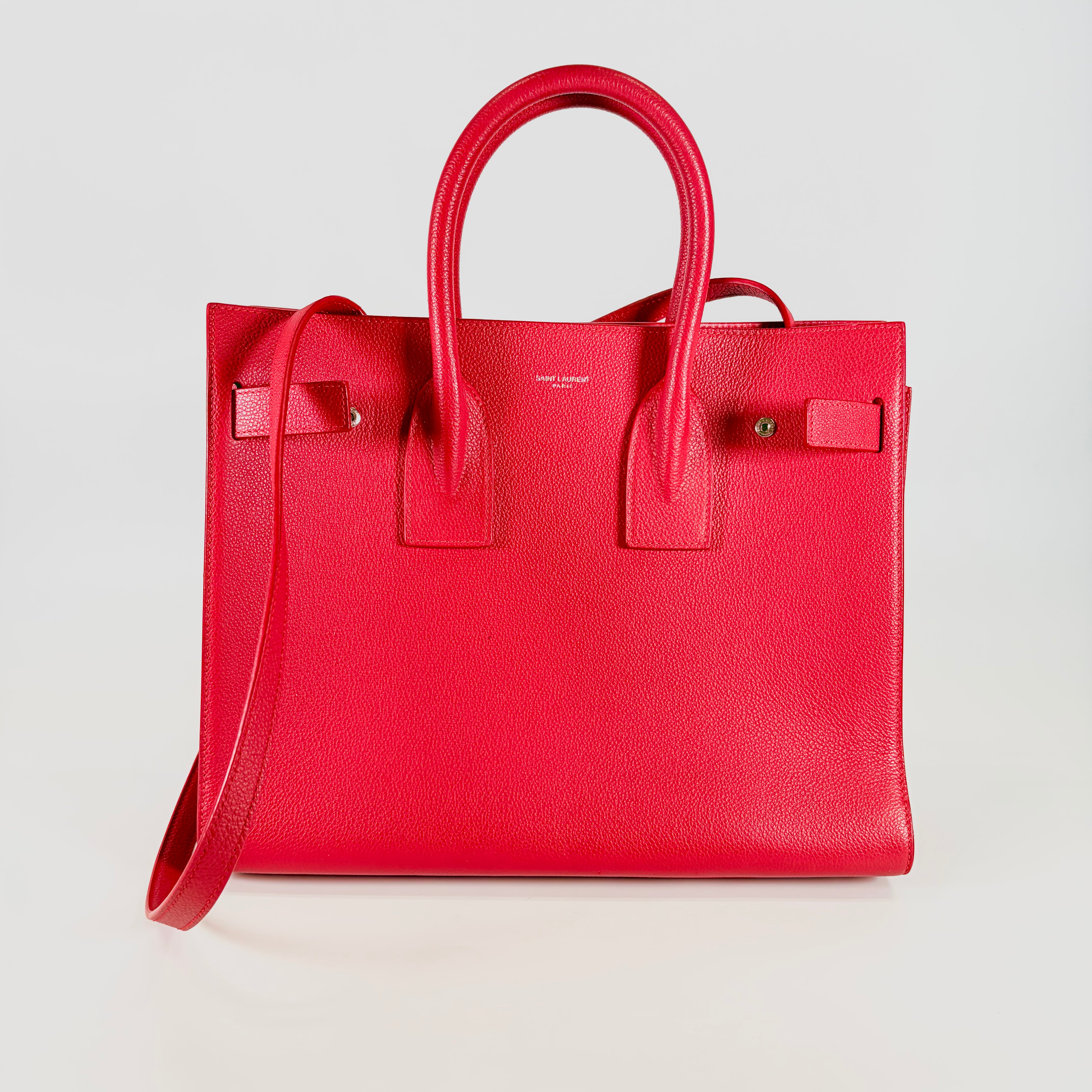 2605 secondhand SAINTLAURENT Sack Joules Small calf leather Red