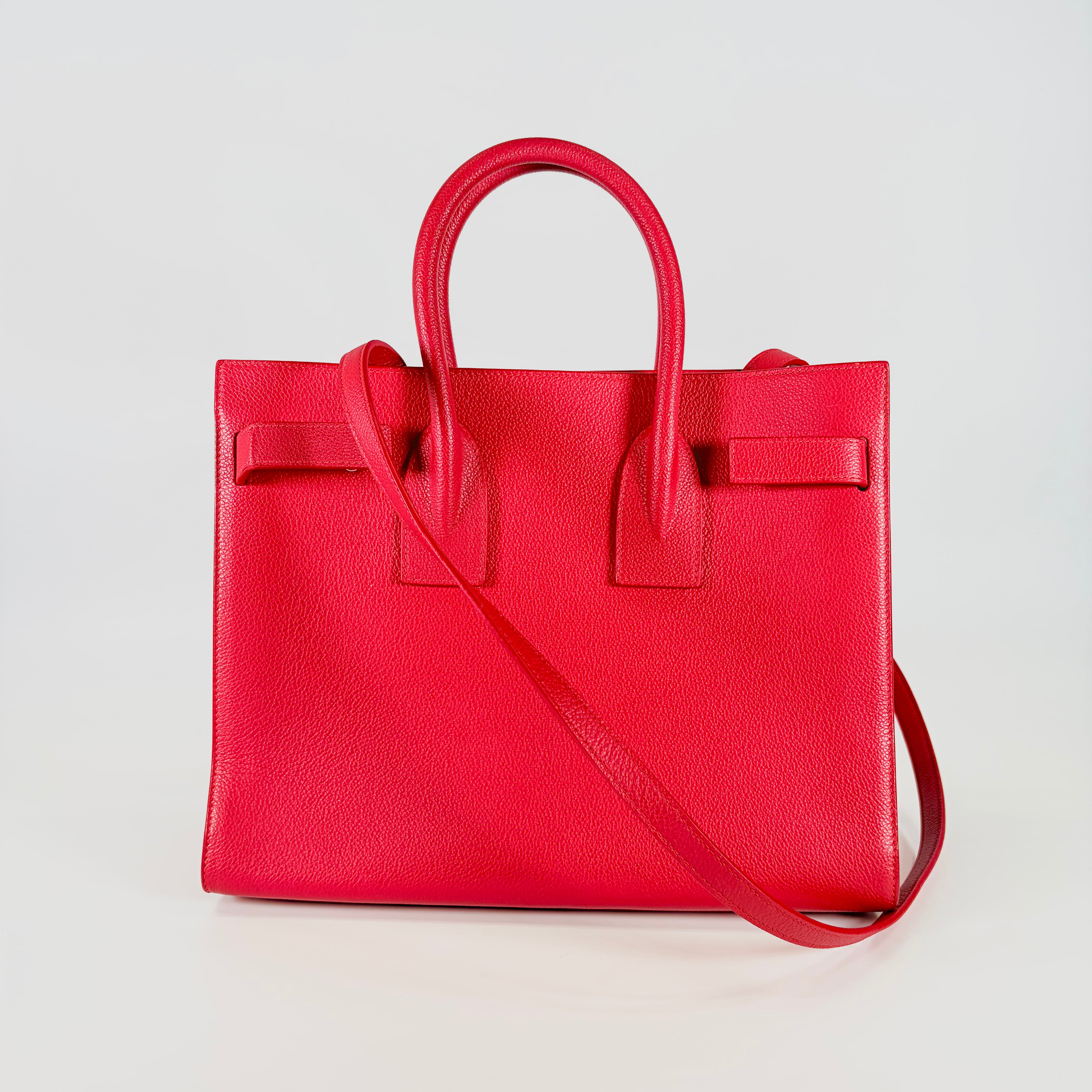 2605 secondhand SAINTLAURENT Sack Joules Small calf leather Red