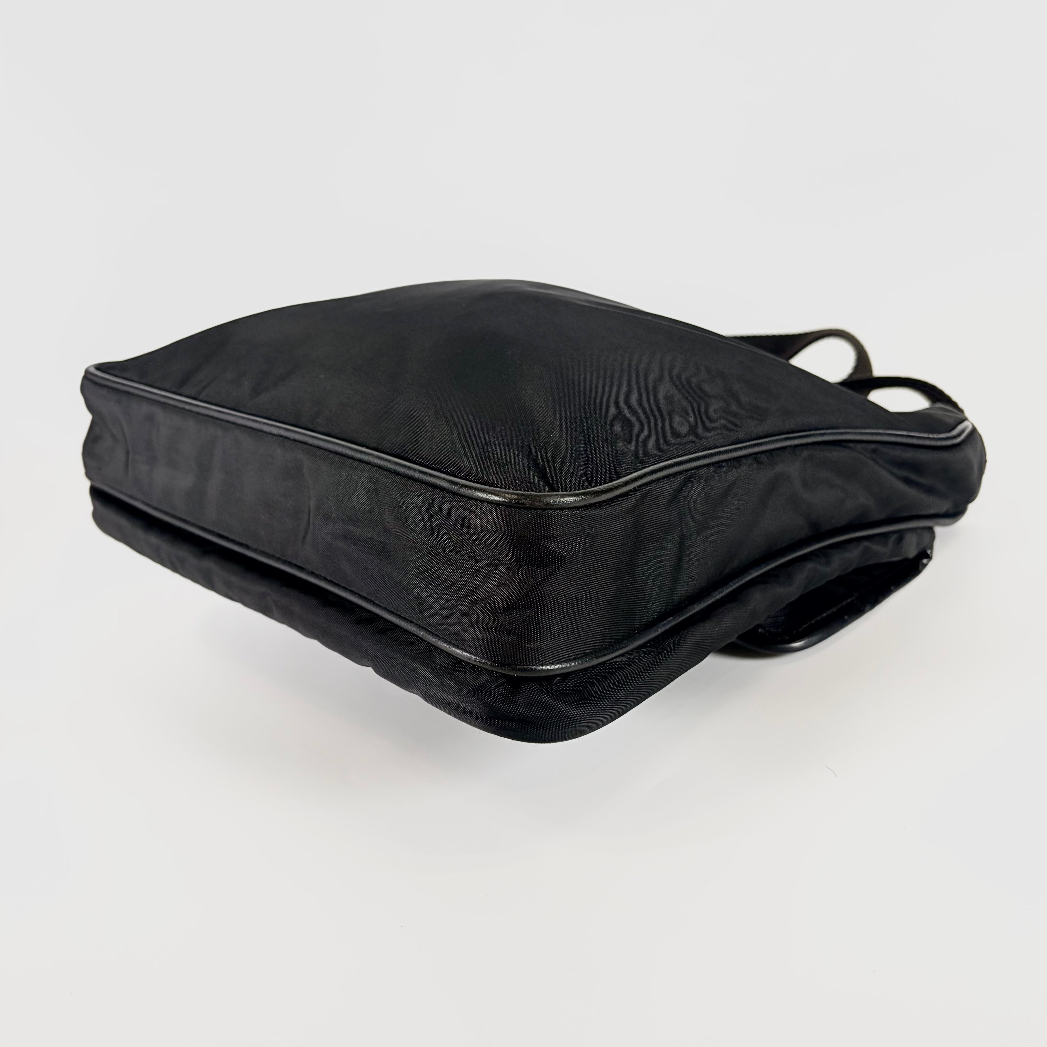 2605 secondhand PRADA Shoulder bag VA02 69 TESSUTO+SAFFINERO