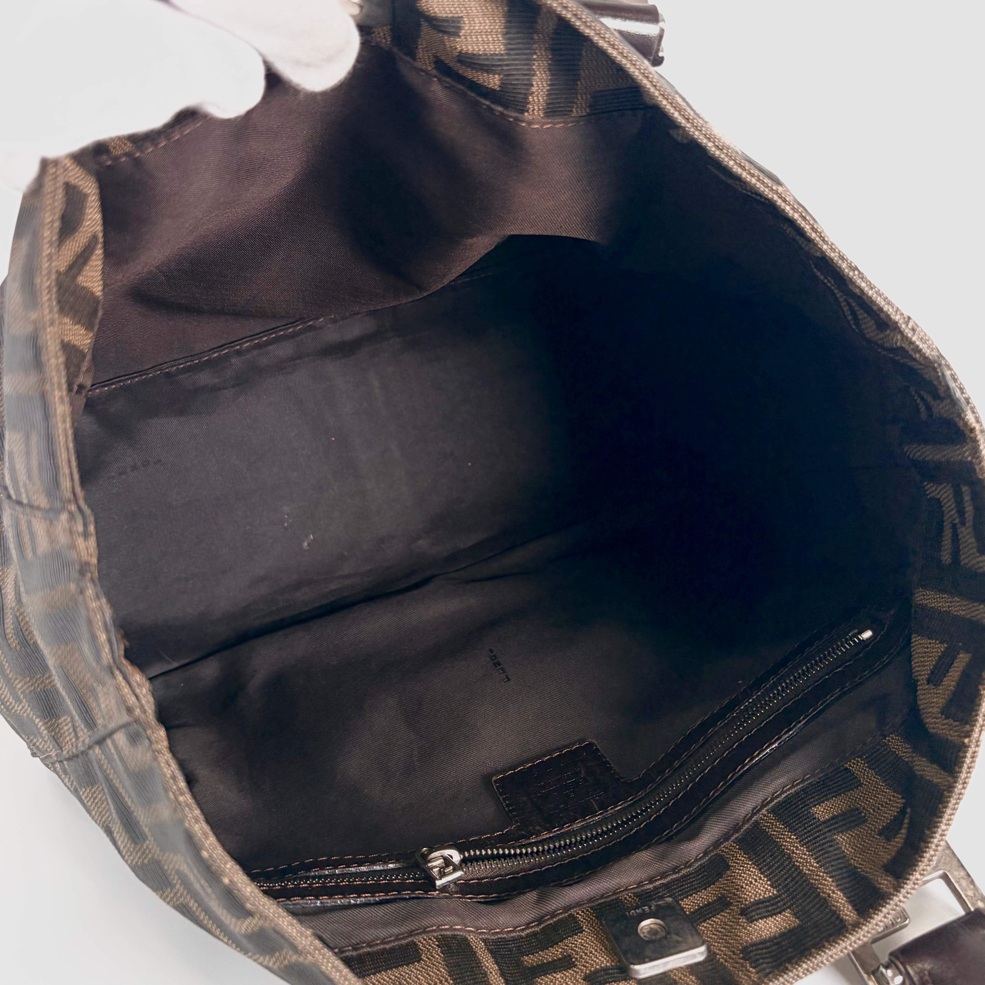 2605 secondhand FENDI Zucca hand bag