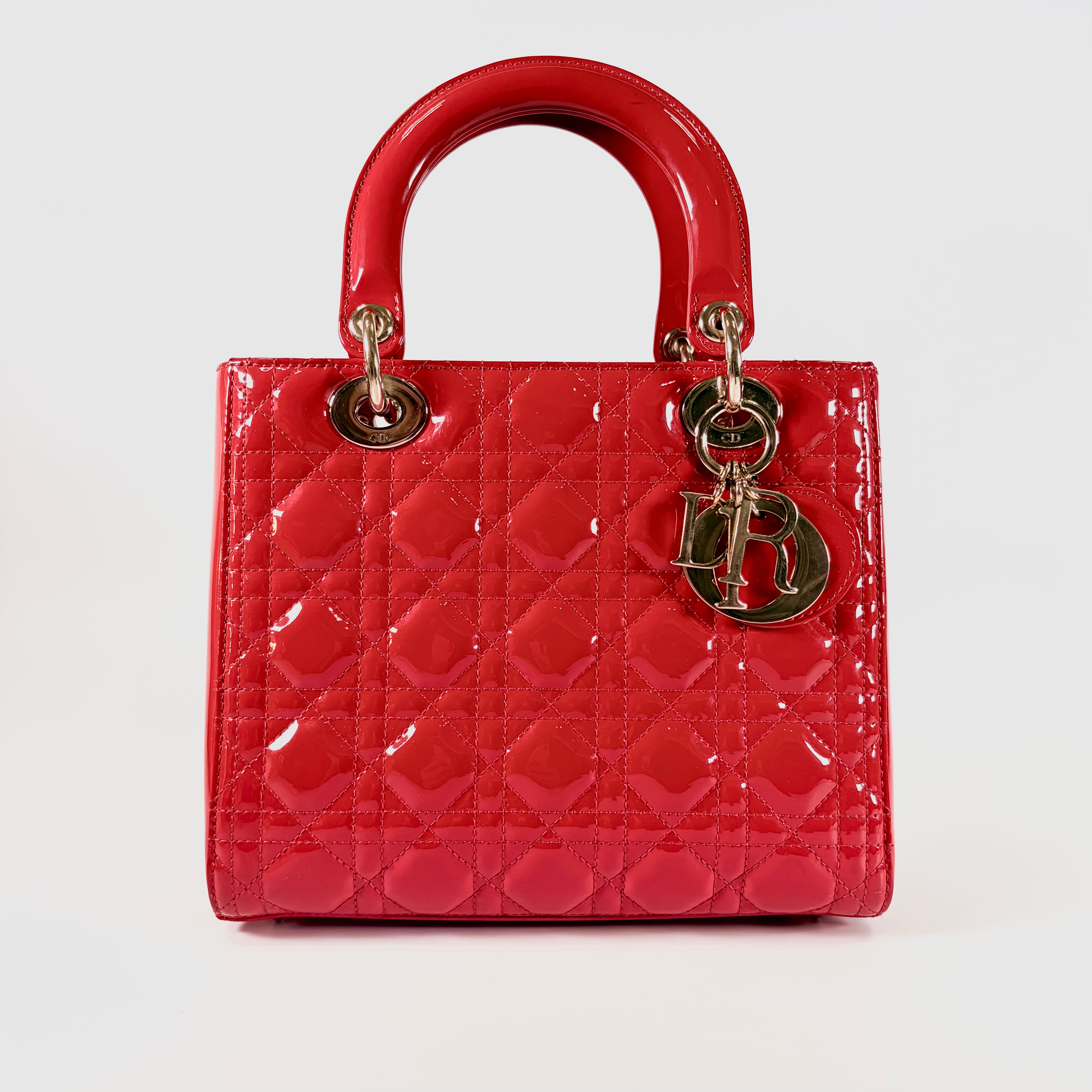 2606 secondhand CD Lady Dior Red