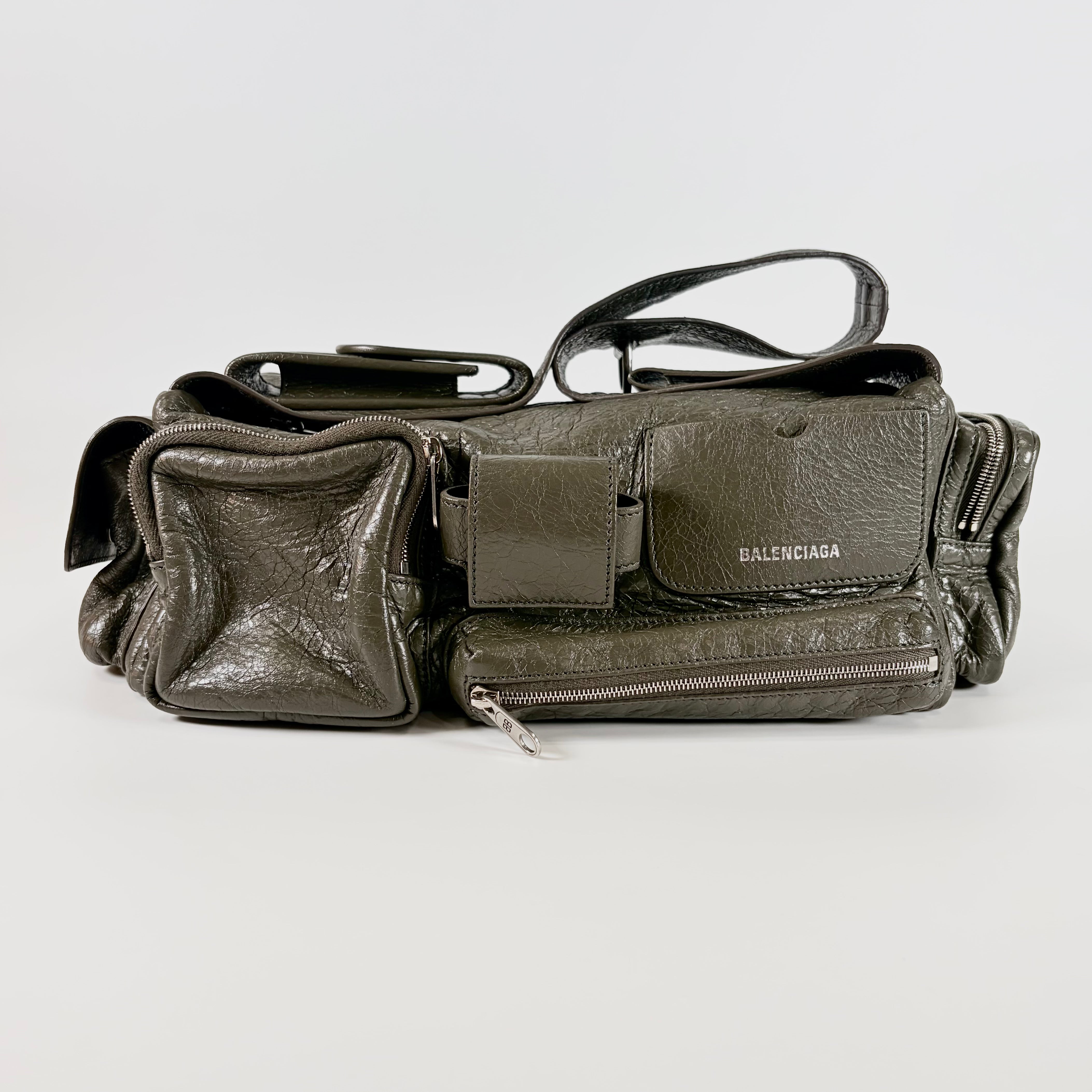 2606 secondhand BALENCIAGA ring bag Khaki