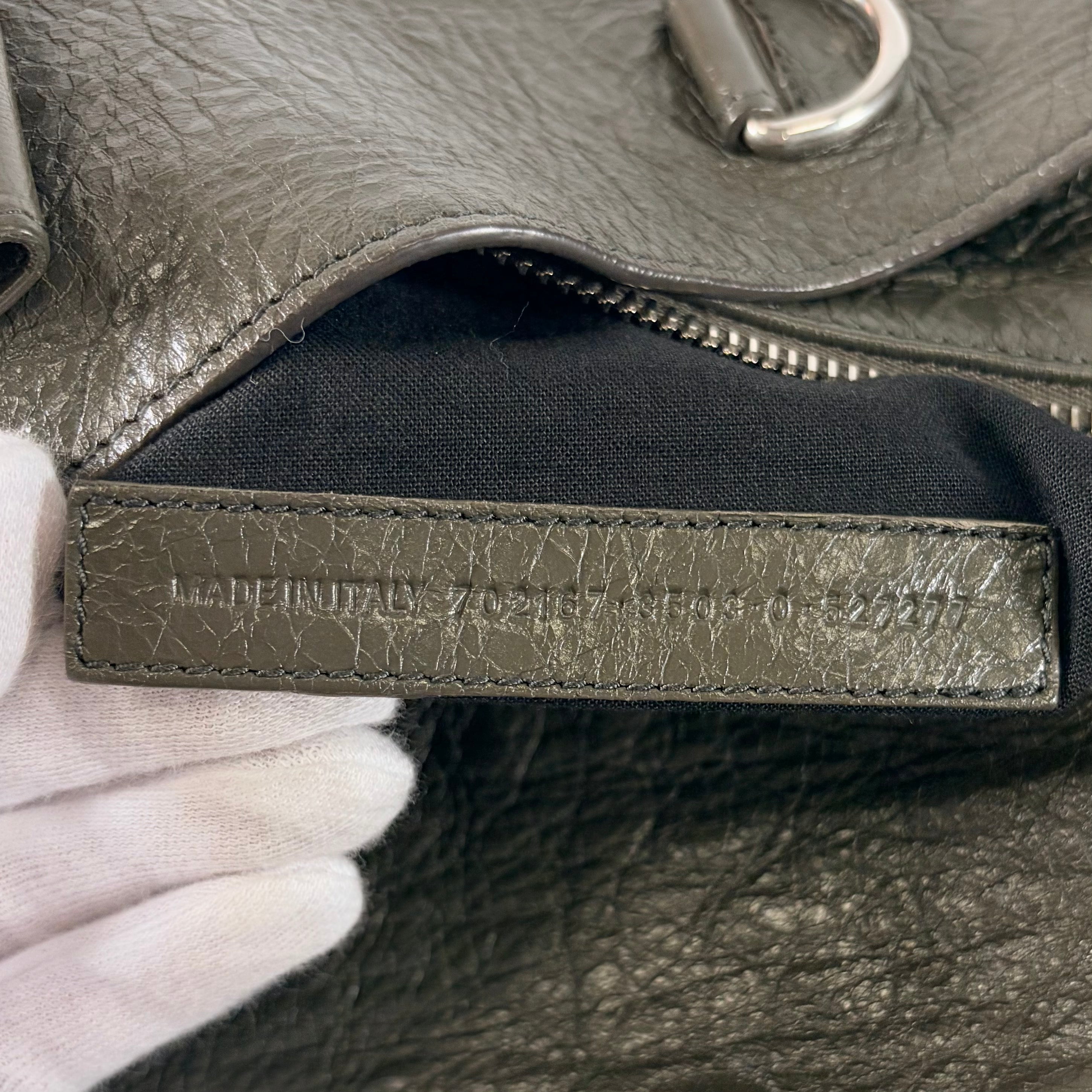 2606 secondhand BALENCIAGA ring bag Khaki