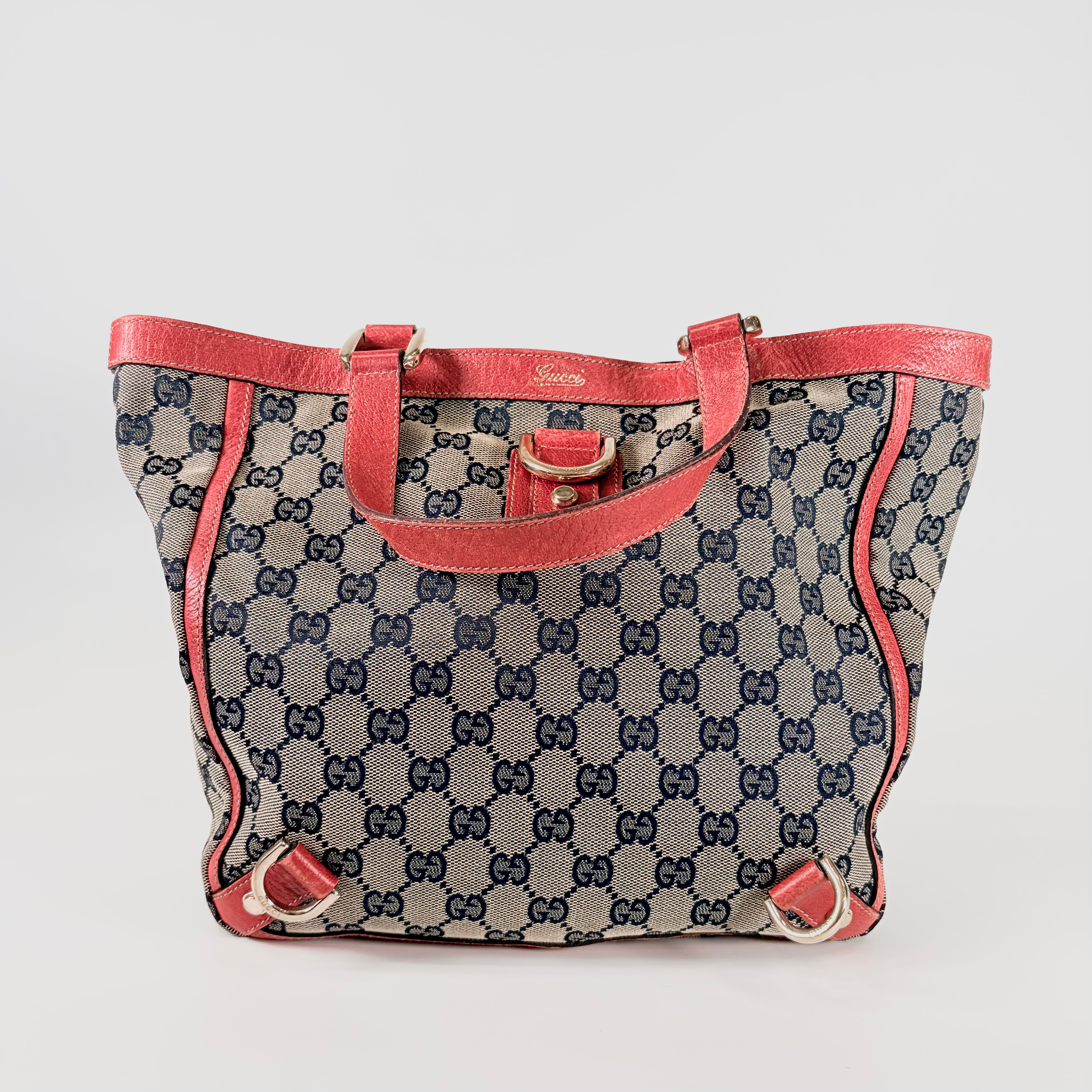 2605 secondhand GUCCI GG canvas Abby hand bag