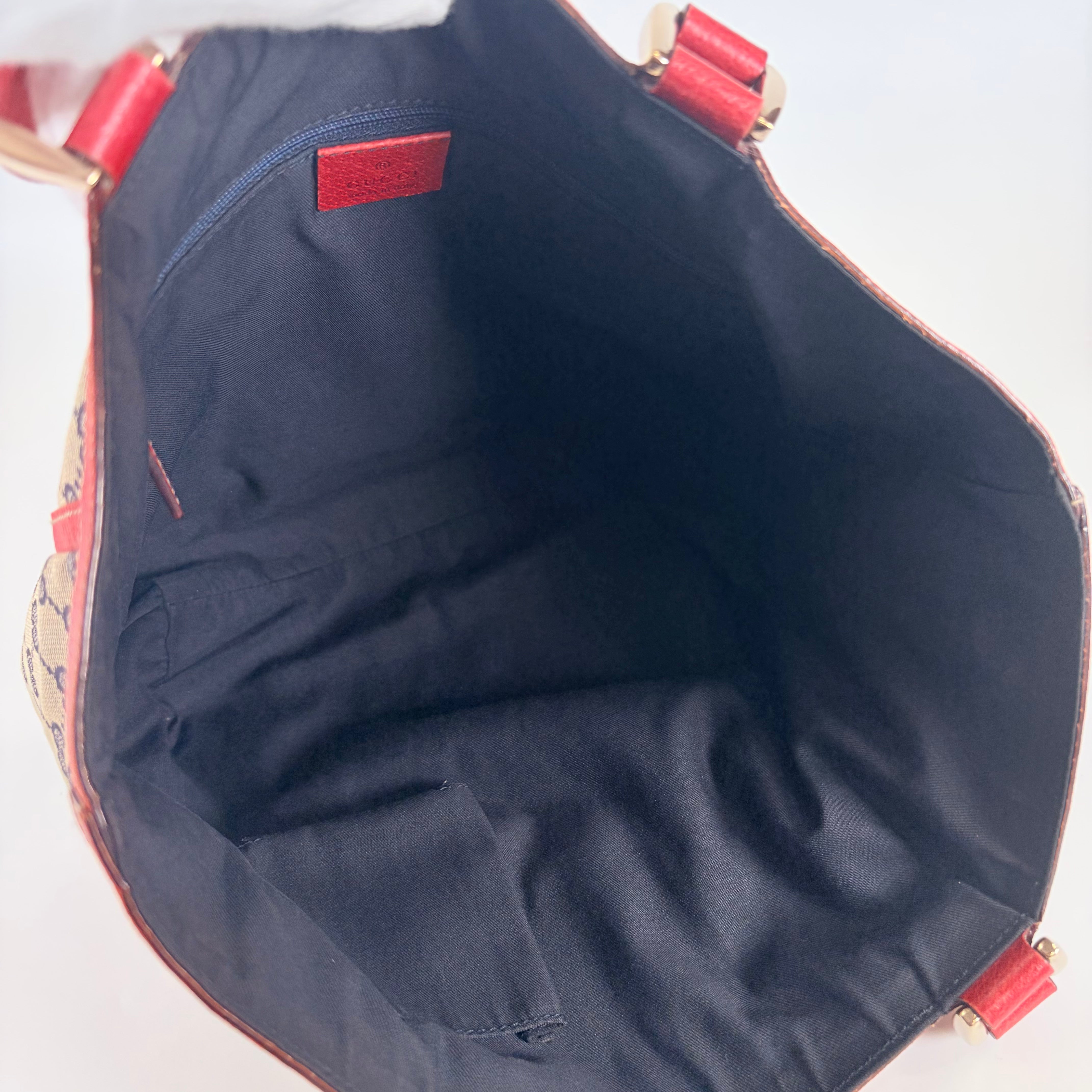 2605 secondhand GUCCI GG canvas Abby hand bag