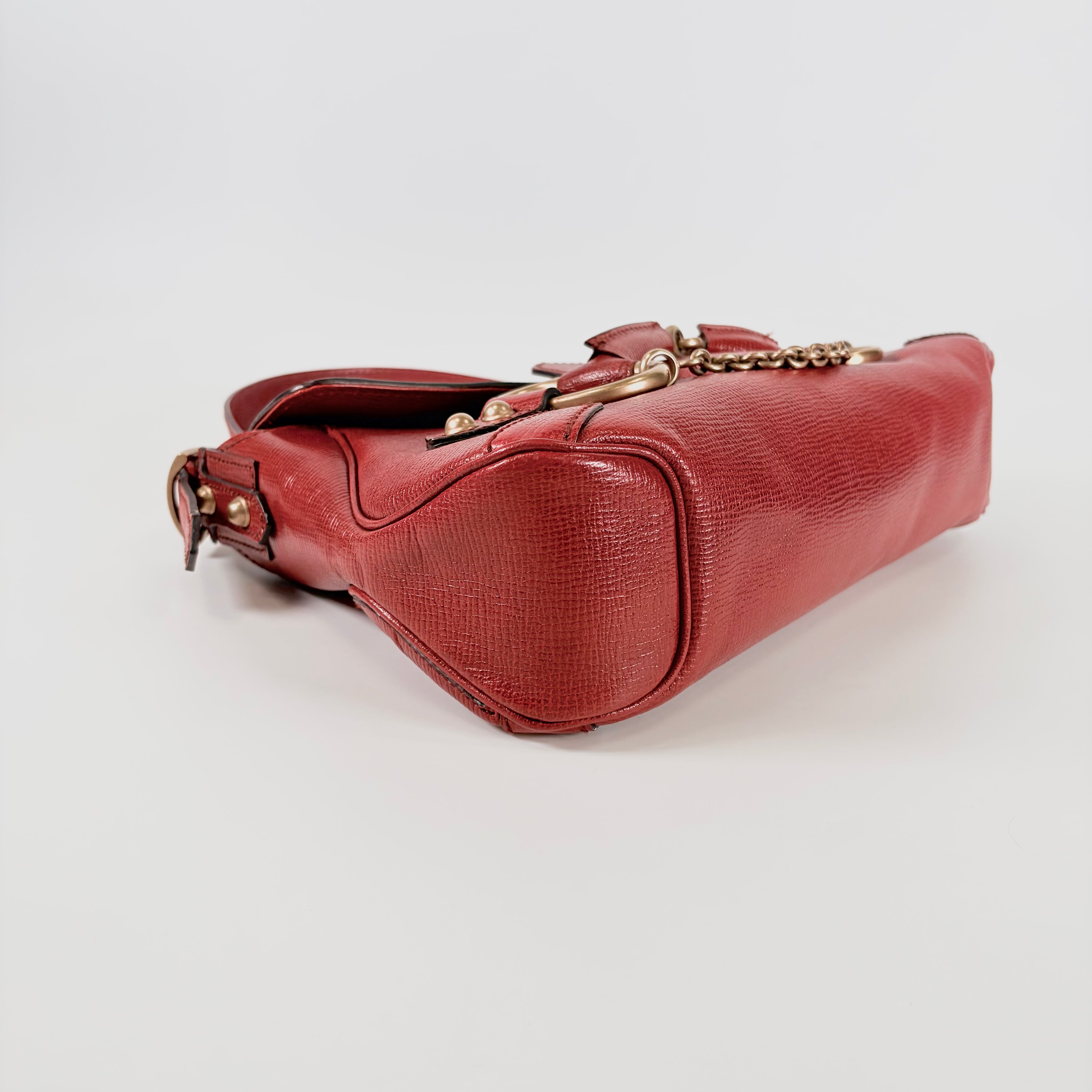 2606 secondhand GUCCI Horsebit hand bag