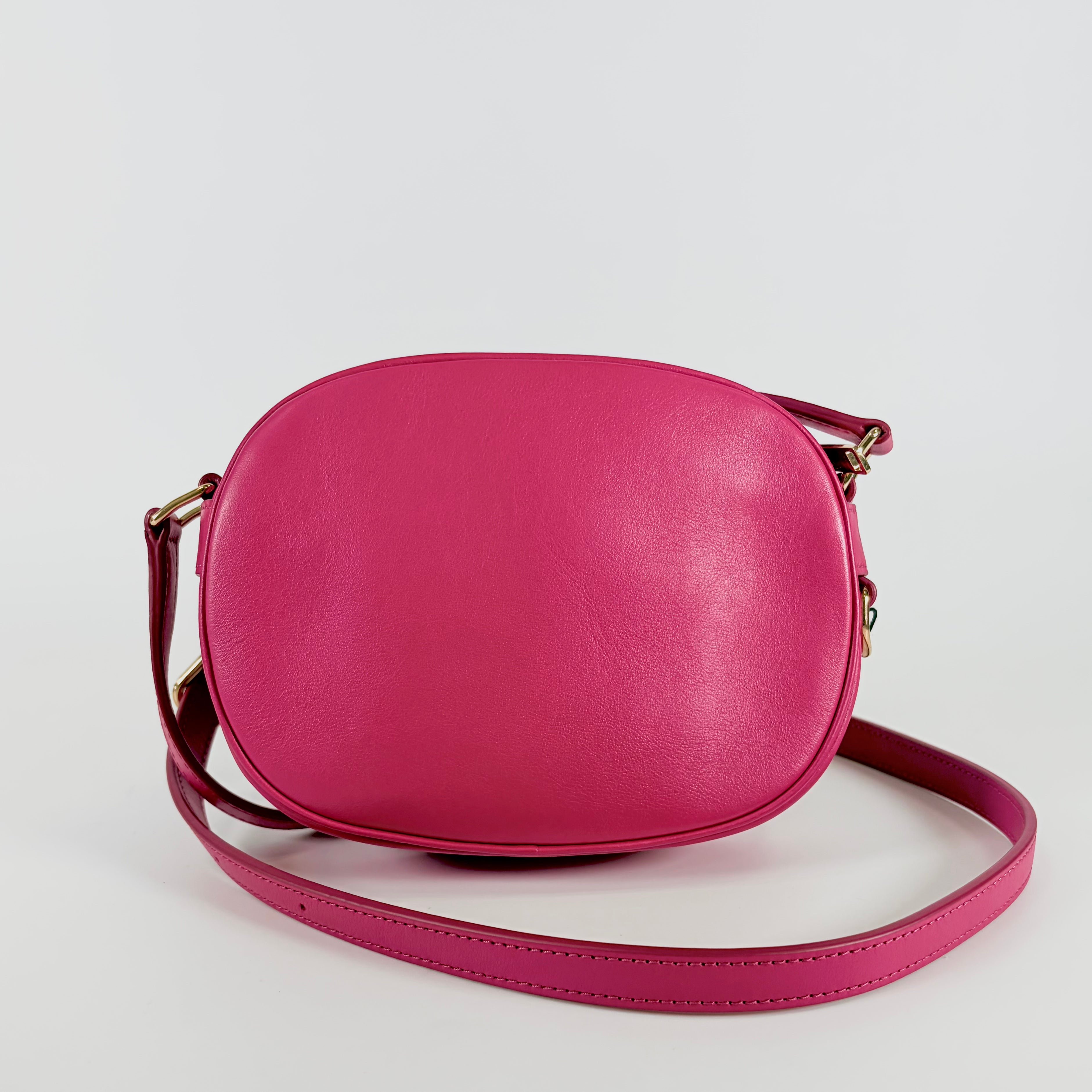2604 secondhand CELINE Shoulder bag quilting leather pink