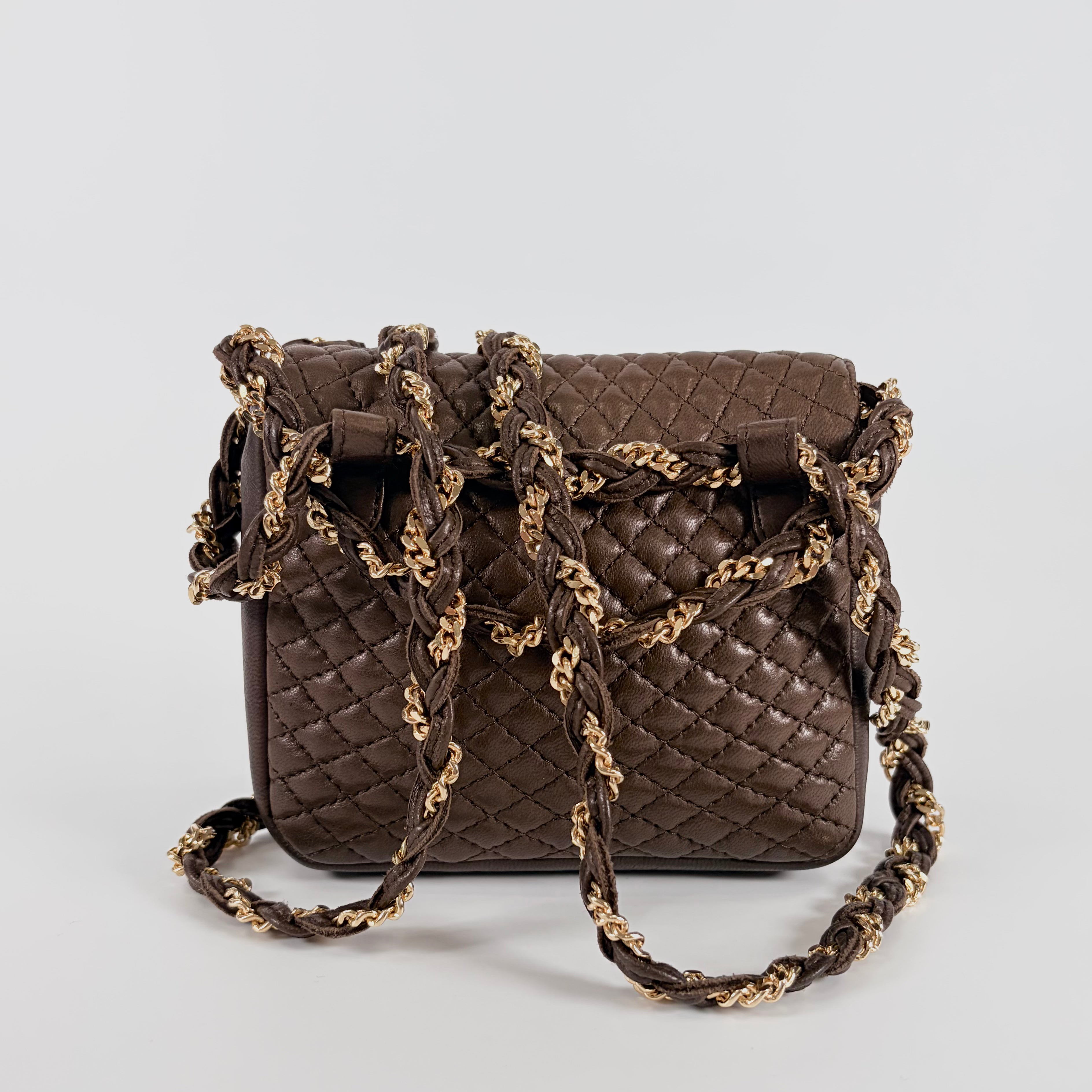 2604 secondhand BALLY 2WAY hand Waist bag Brown