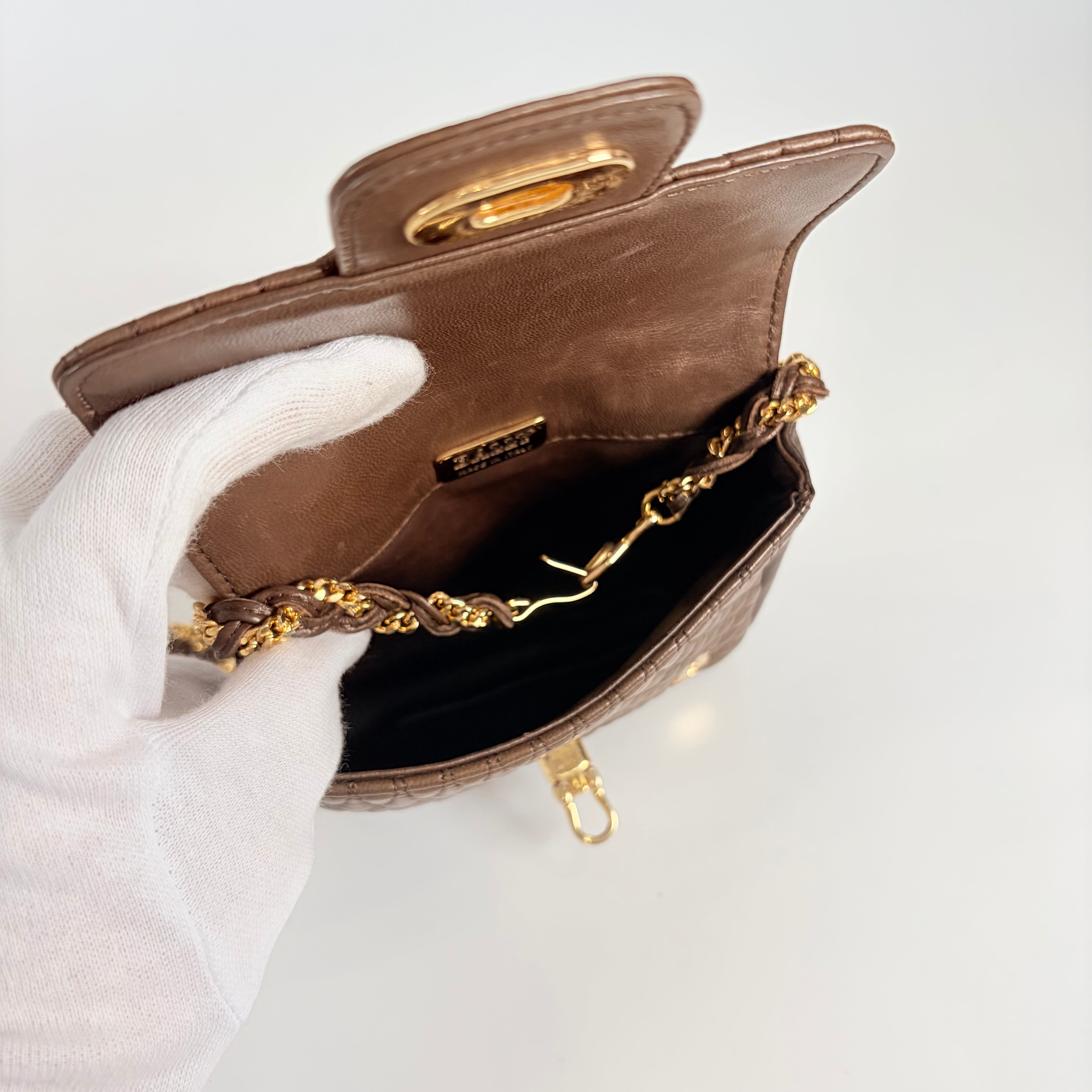 2604 secondhand BALLY 2WAY hand Waist bag Brown