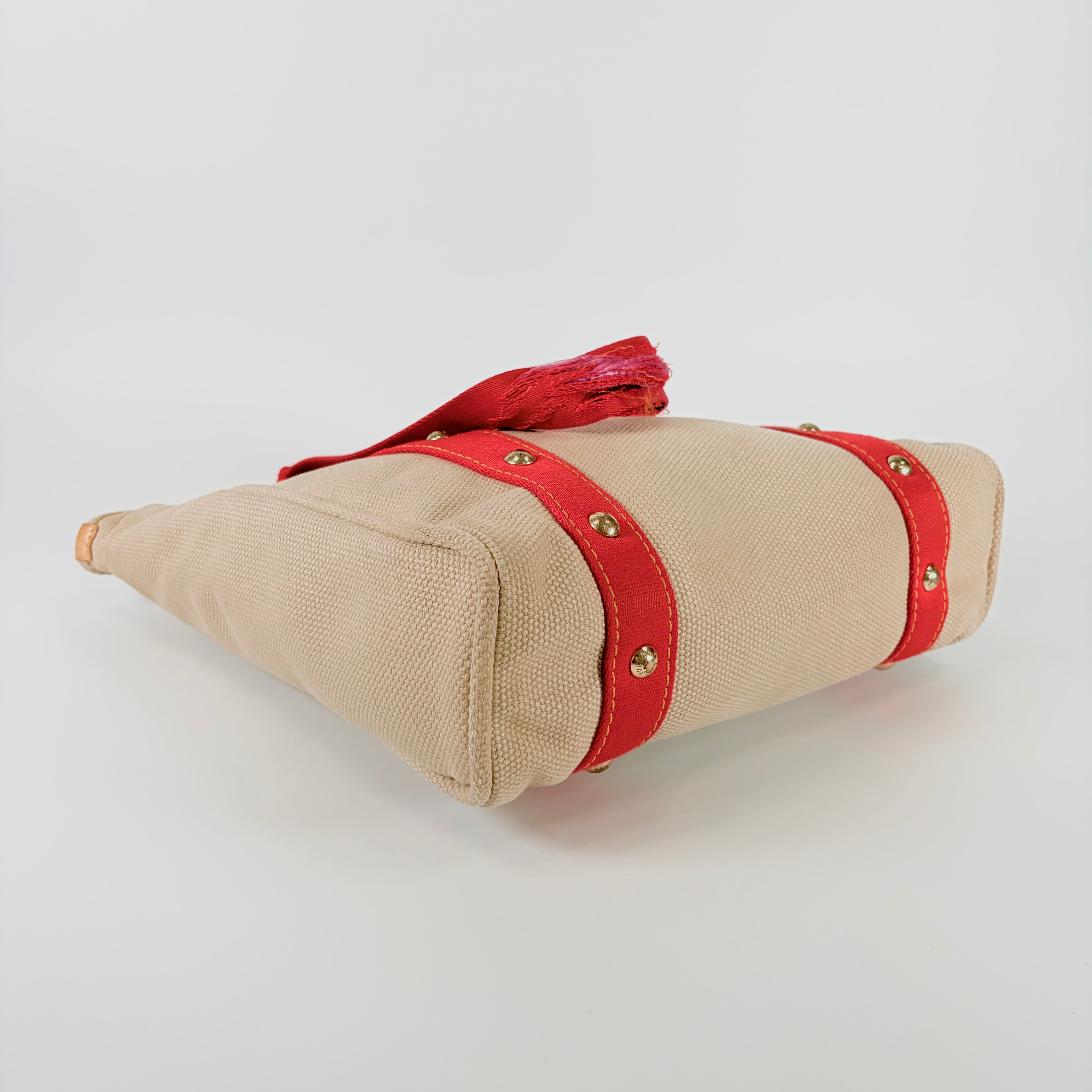 2606 secondhand LV ※ Separate exhibition M40035 canvas Antigua MM beige SP0055 handle