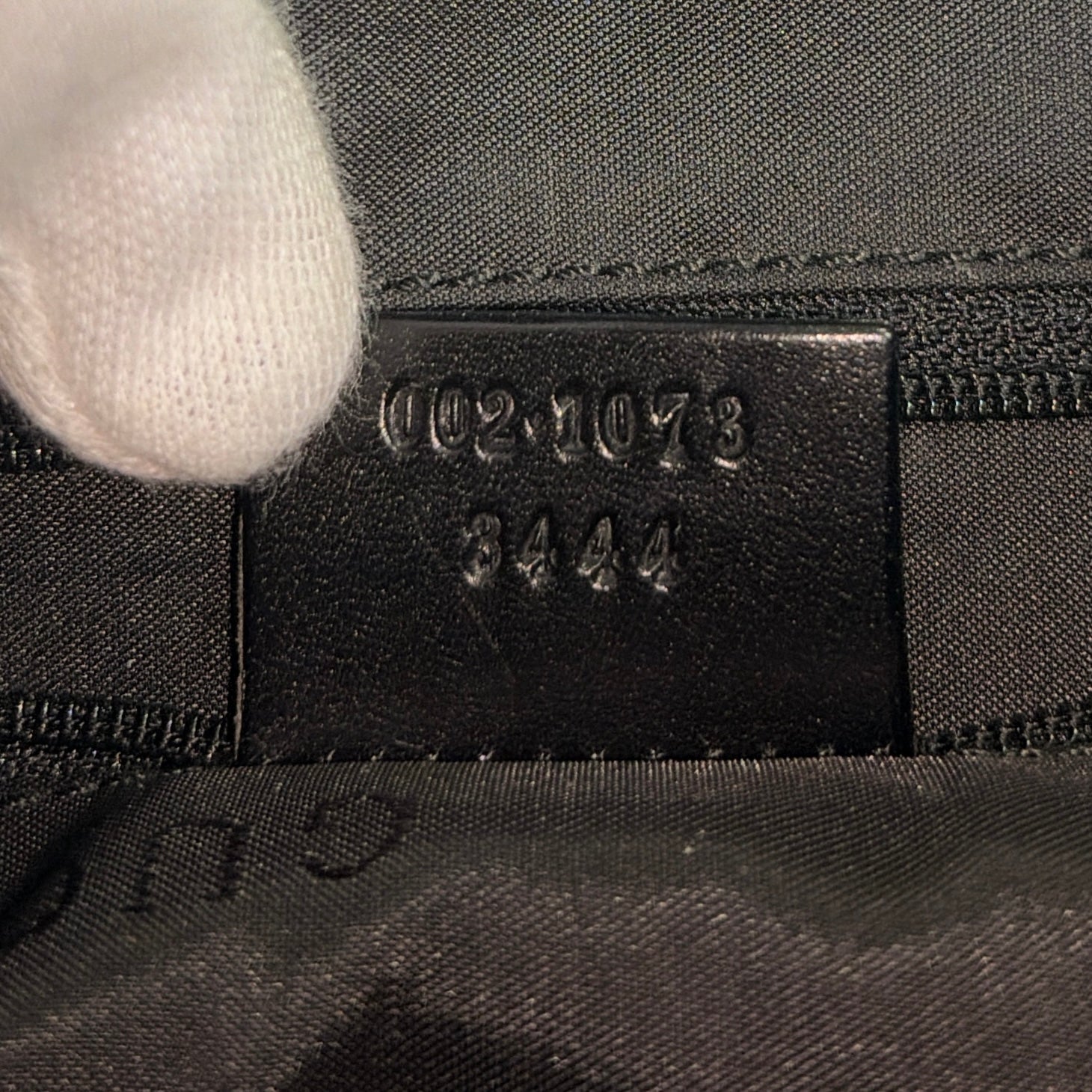 2604 secondhand GUCCI brand bag 0021073 GG canvas cicada shoulder black