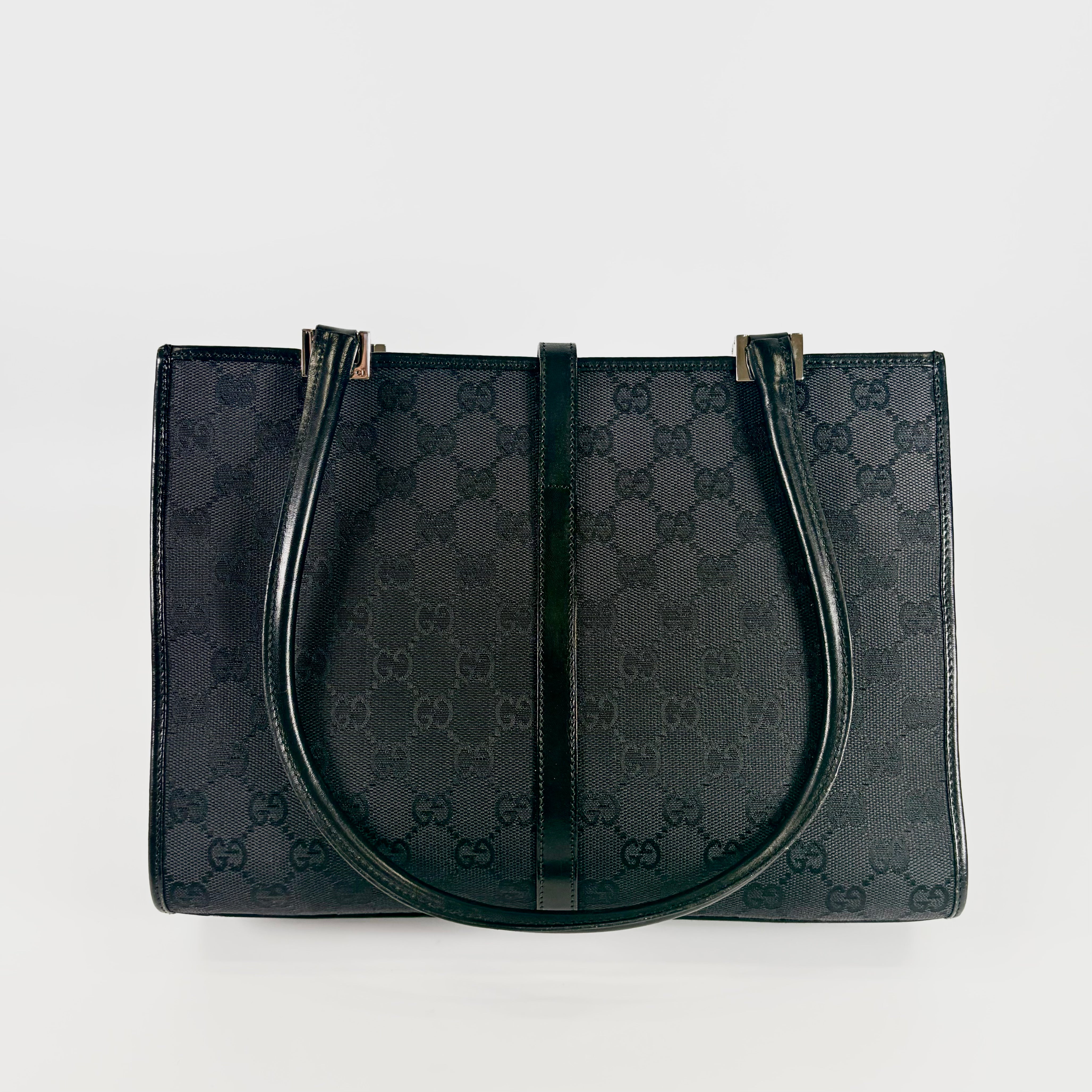 2604 secondhand GUCCI brand bag 0021073 GG canvas cicada shoulder black