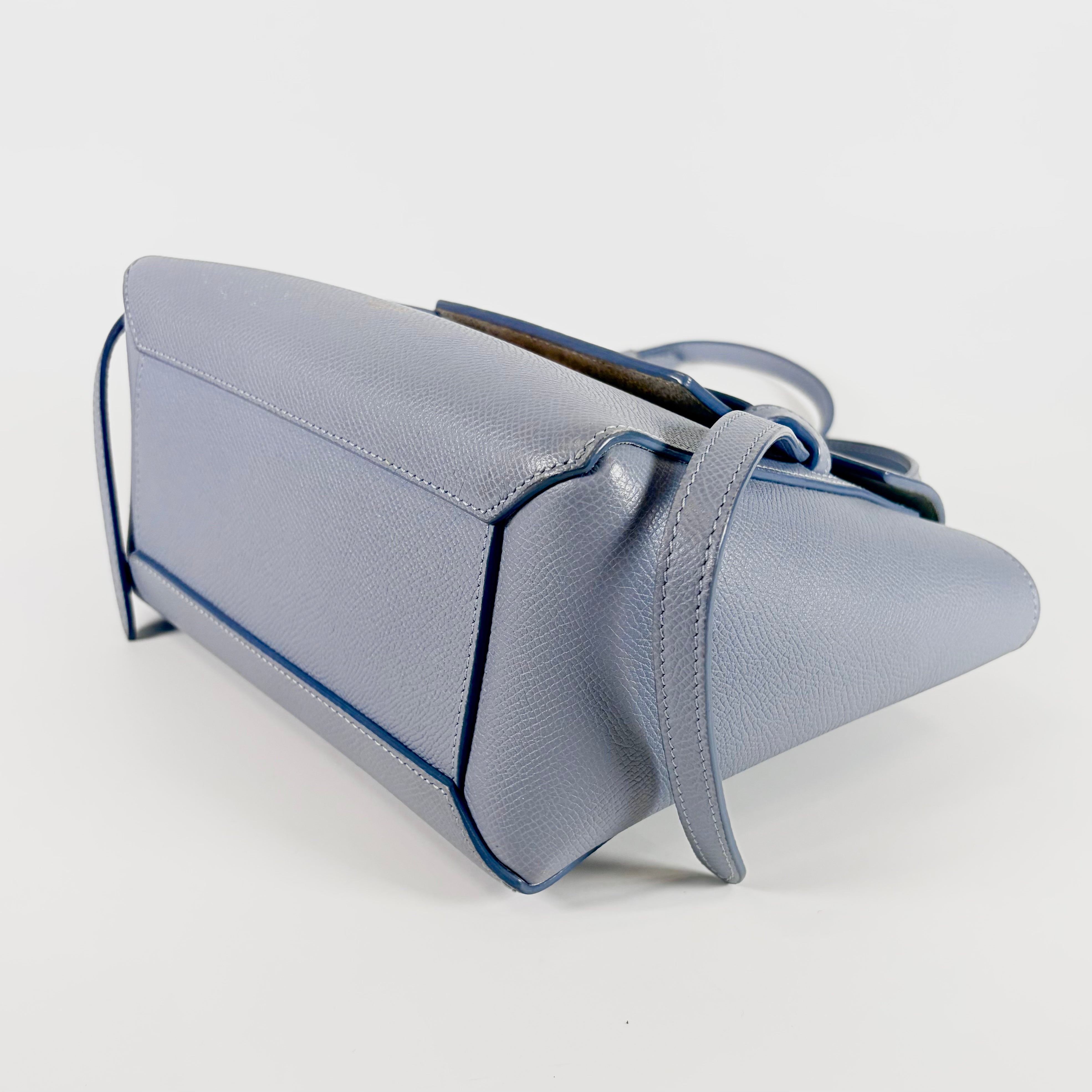2604 secondhand CELINE Belt Bag Nano 2WAY Light blue