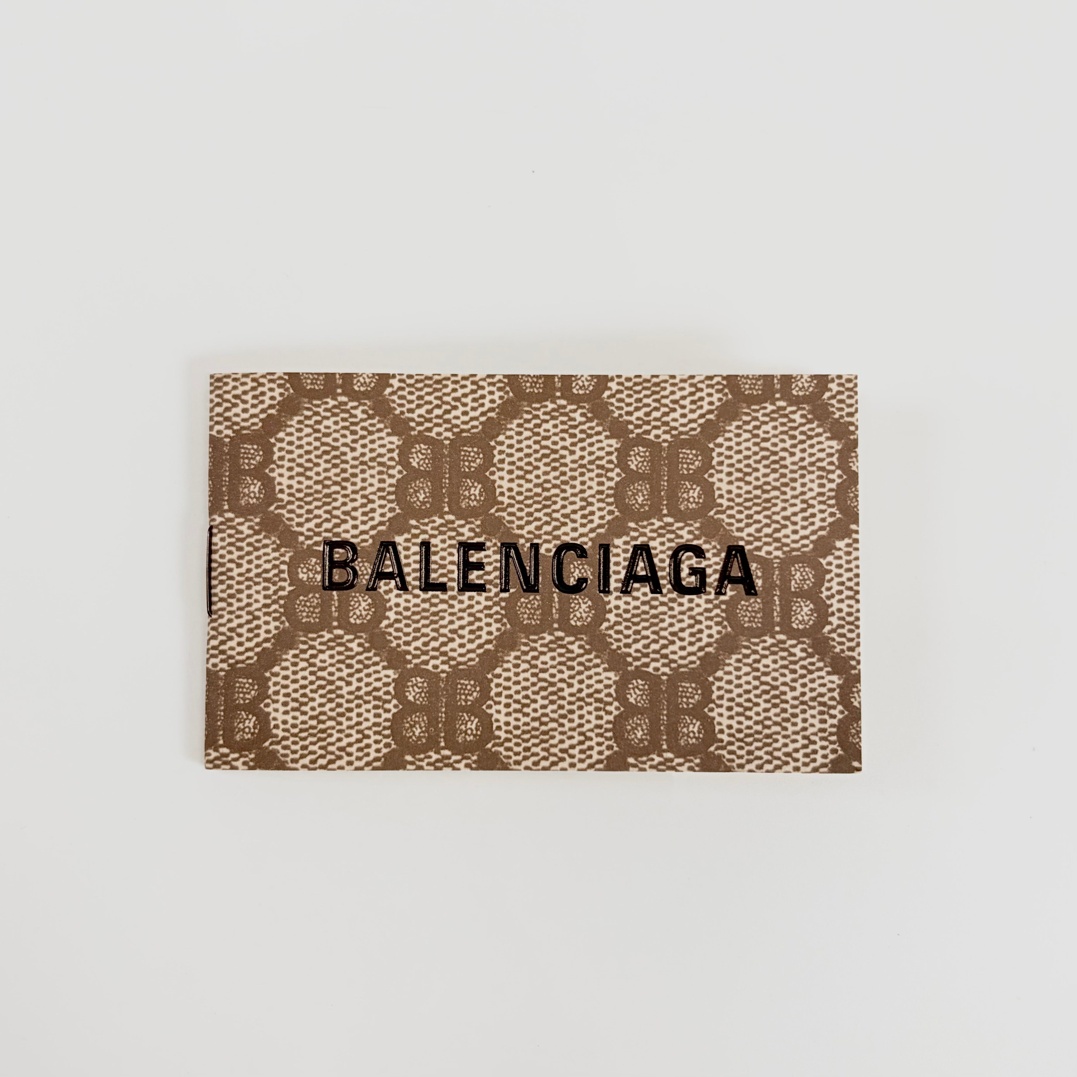 2605 secondhand BALENCIAGA Wallet canvas shoulder Wallet black