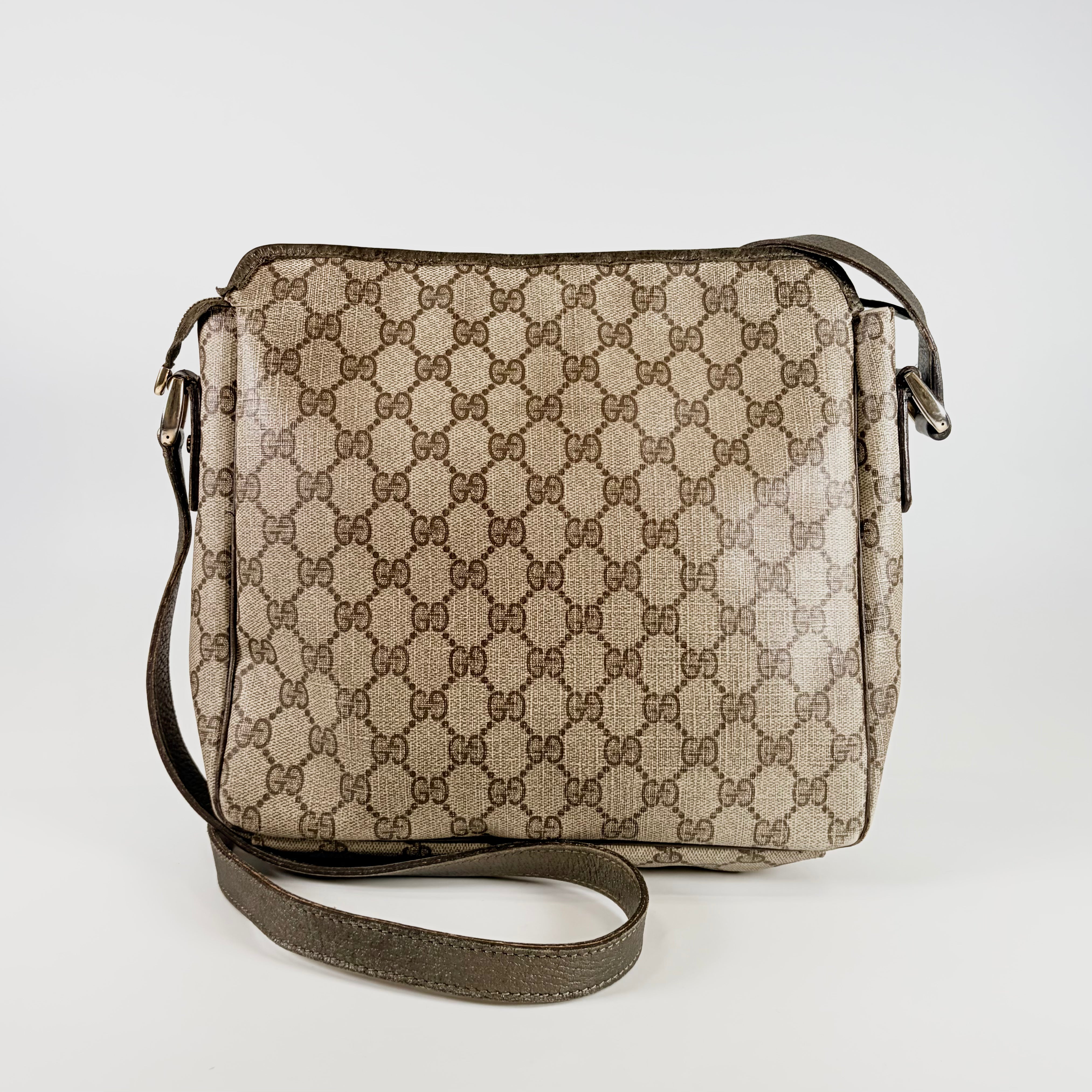 2604 secondhand GUCCI Shoulder bag WG Pattern Abby cicada shoulder PVC material × Pig skin 131326