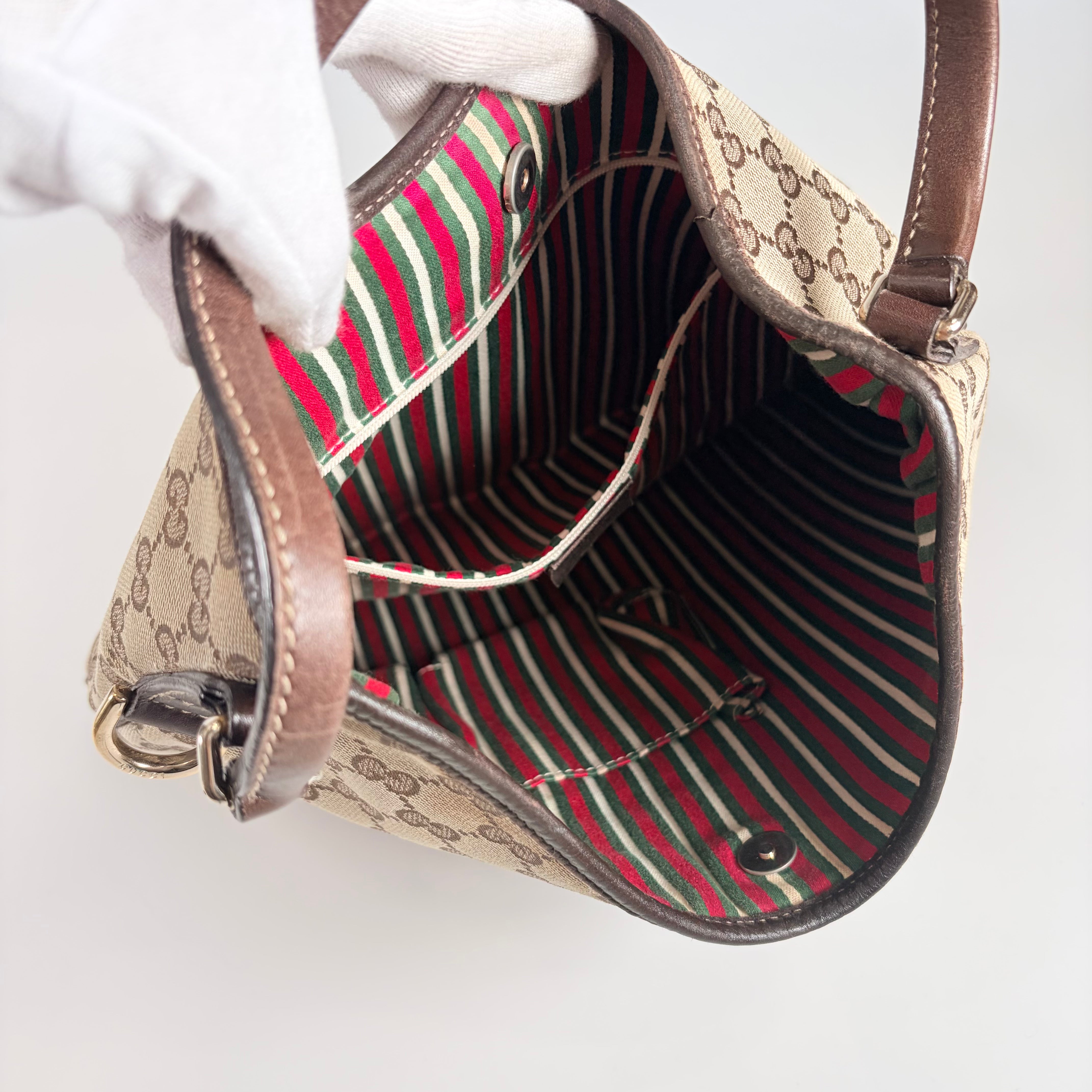 2604 secondhand GUCCI 169947 GG canvas New Britt Shoulder bag / Crossbody Bag