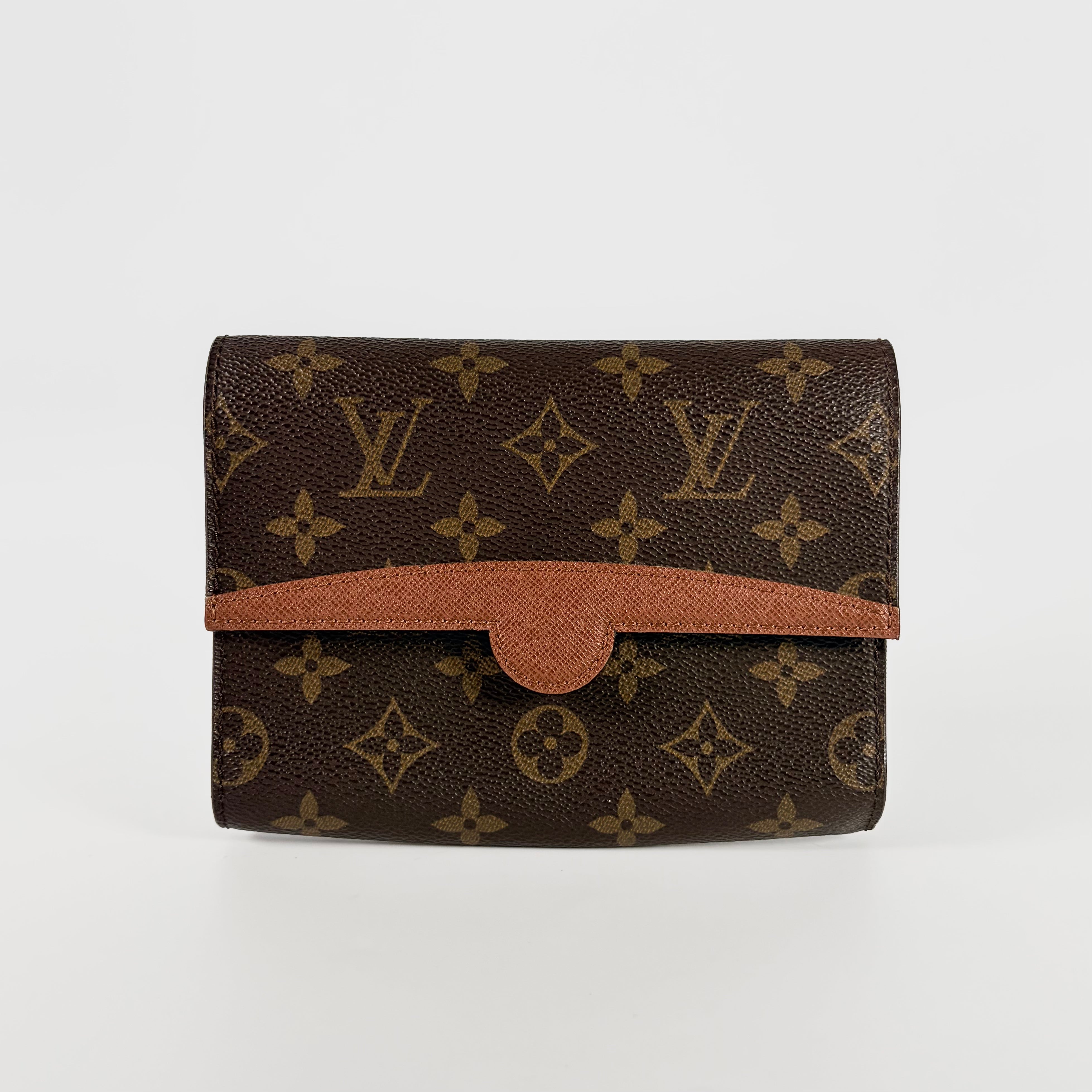 2605 secondhand LV Monogram M51815 double mule shoulder strap