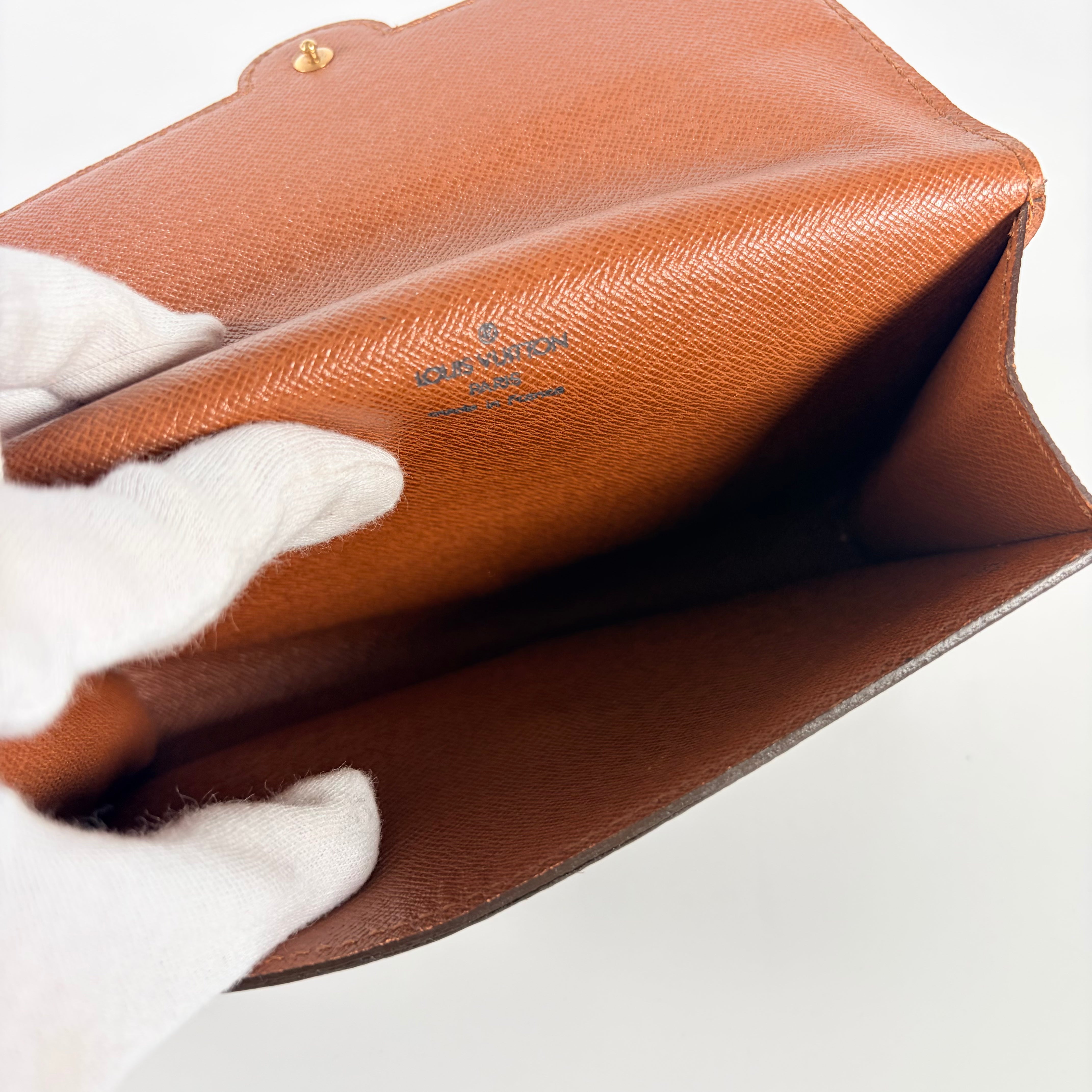 2605 secondhand LV Monogram M51815 double mule shoulder strap