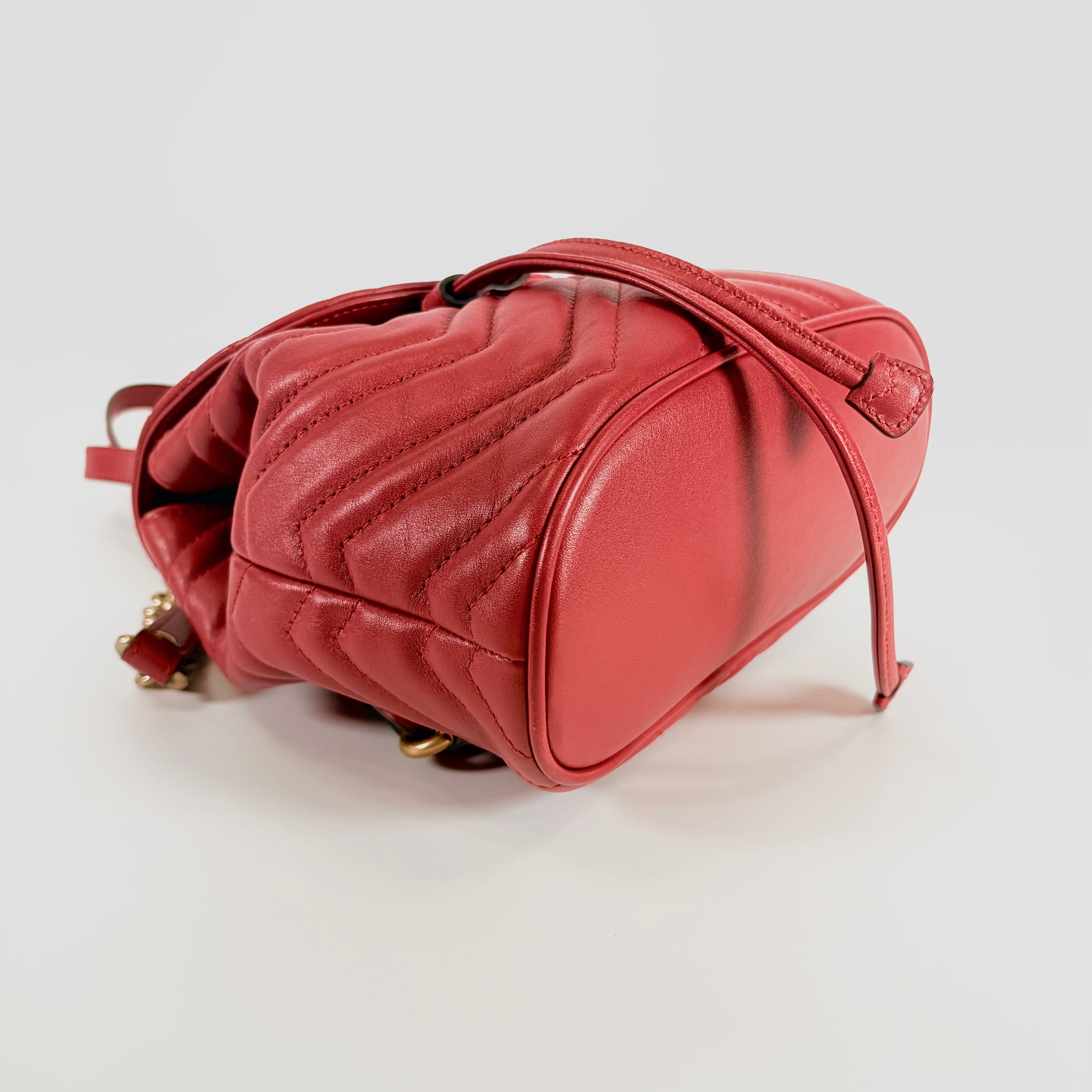 2606 secondhand GUCCI GG Marmont backpack