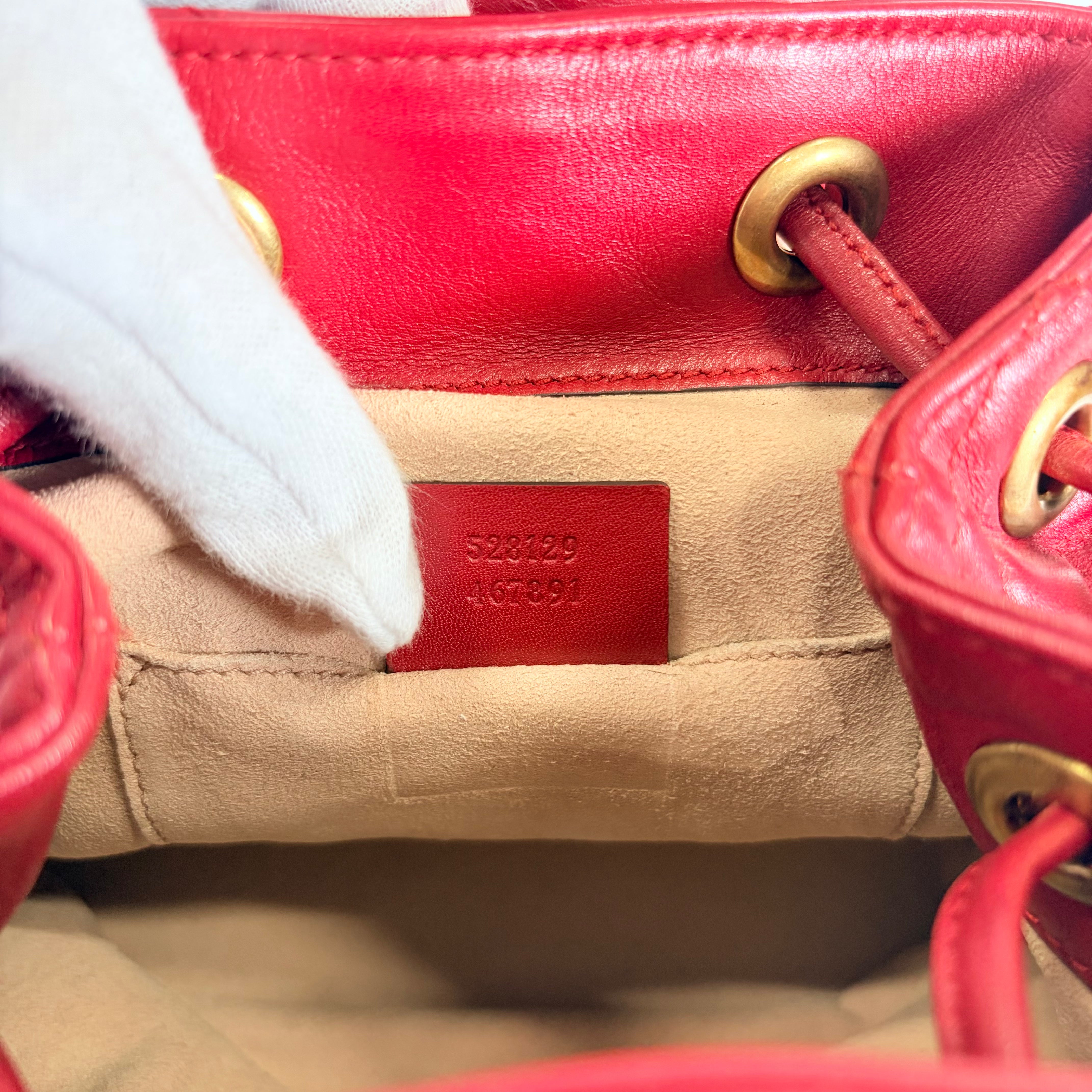 2606 secondhand GUCCI GG Marmont backpack