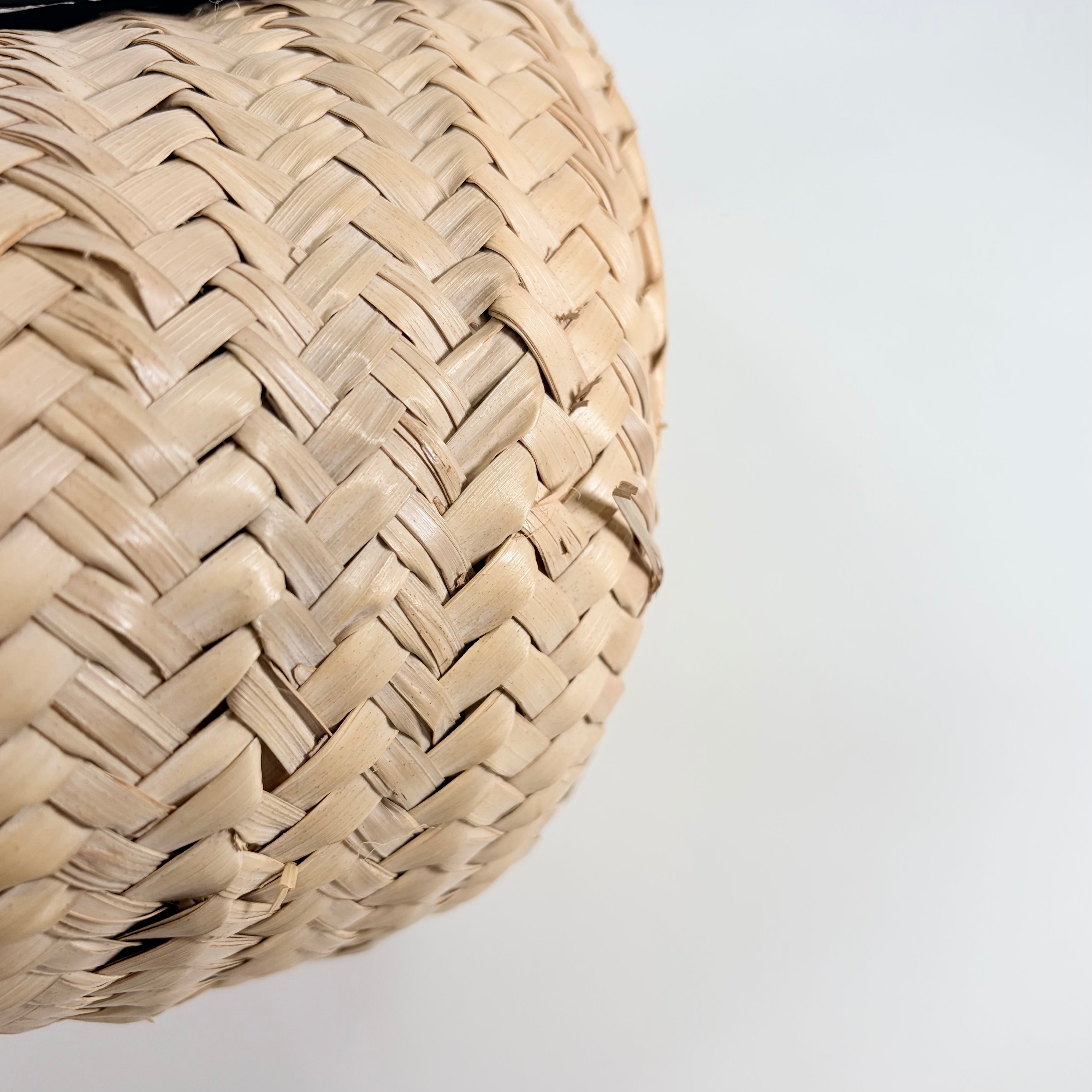 2605 secondhand LOEWE straw bag Medium Brown