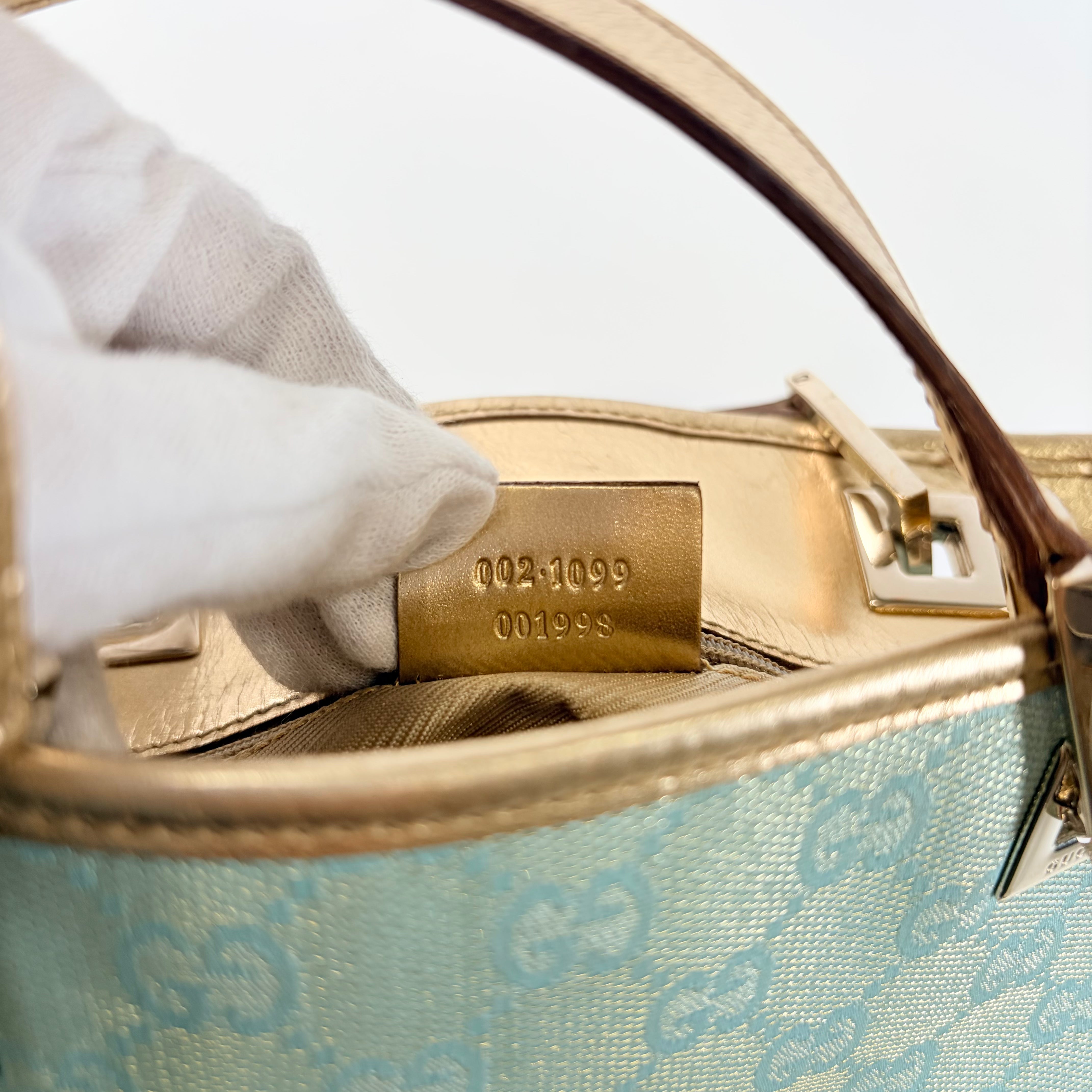 2604 secondhand GUCCI 002 1099 GG canvas hand bag