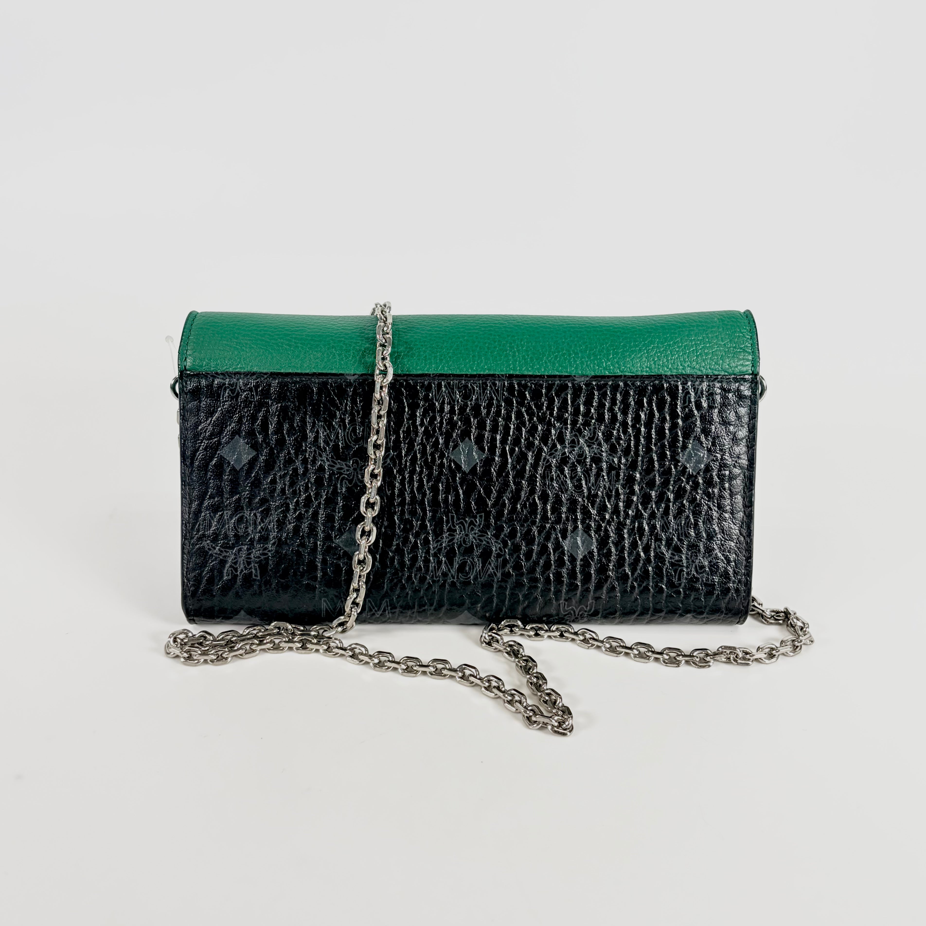 2607 secondhand MCM Chain Wallet