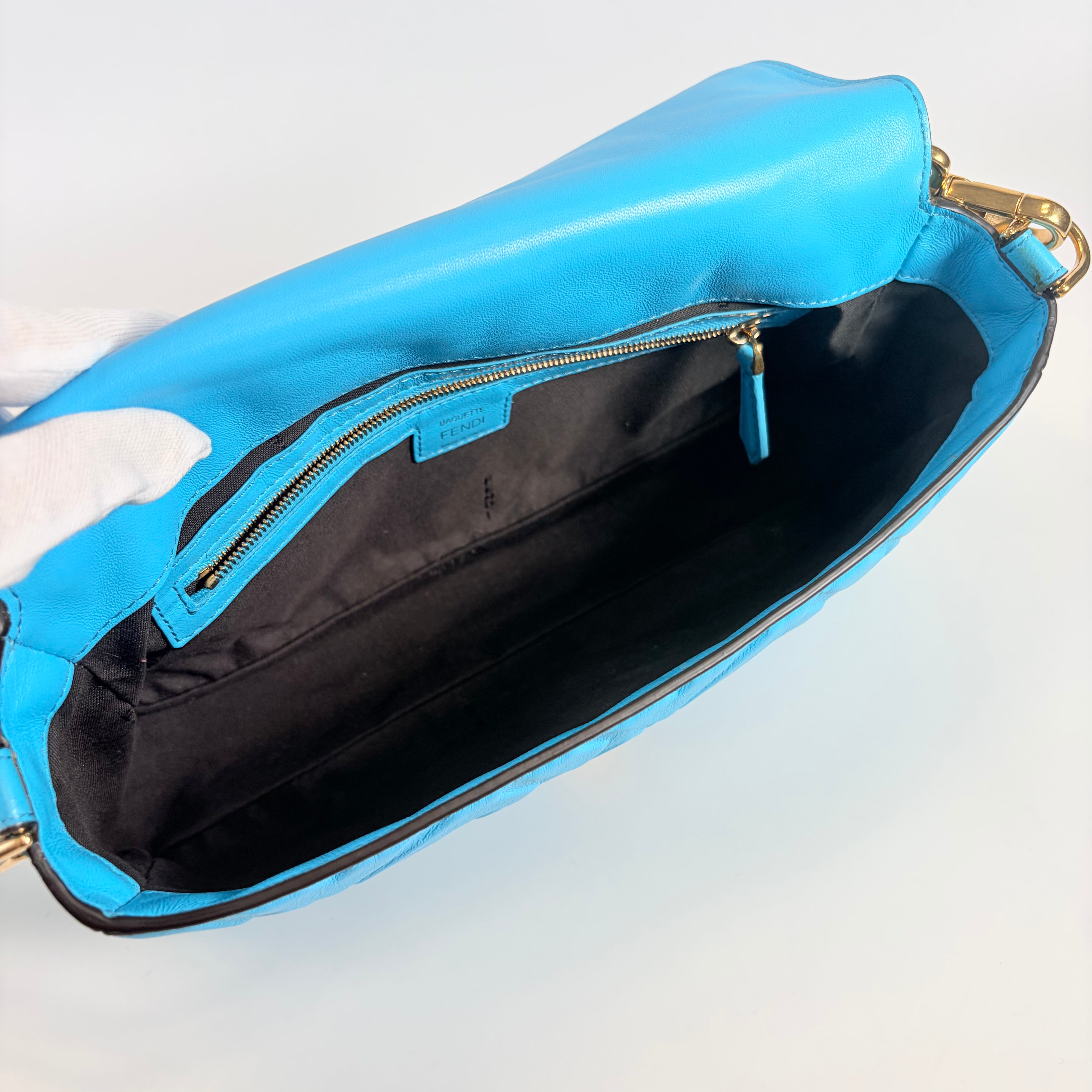 2607 secondhand FENDI Mamma 2WAY blue