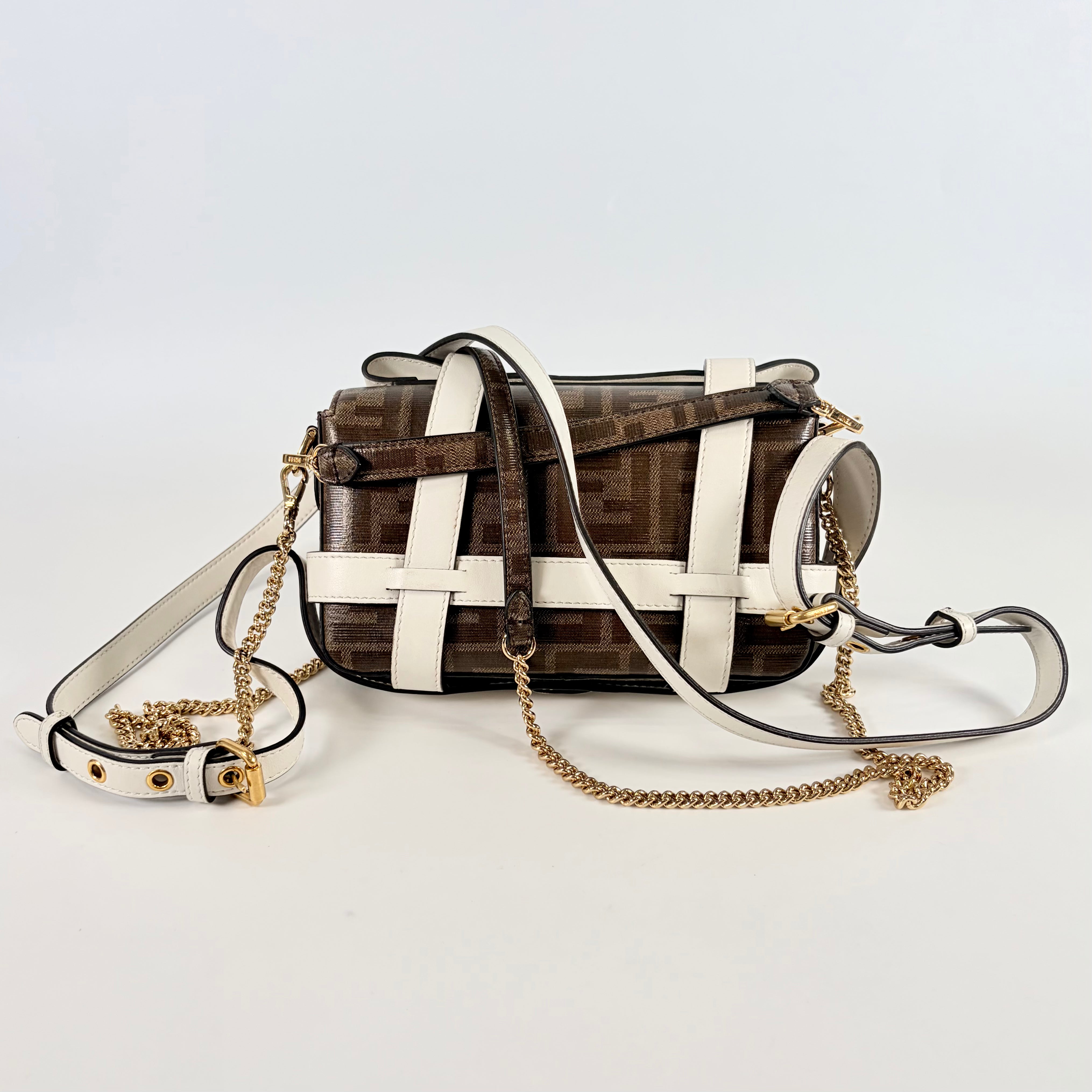2606 secondhand FENDI 3WAY shoulder Zucca