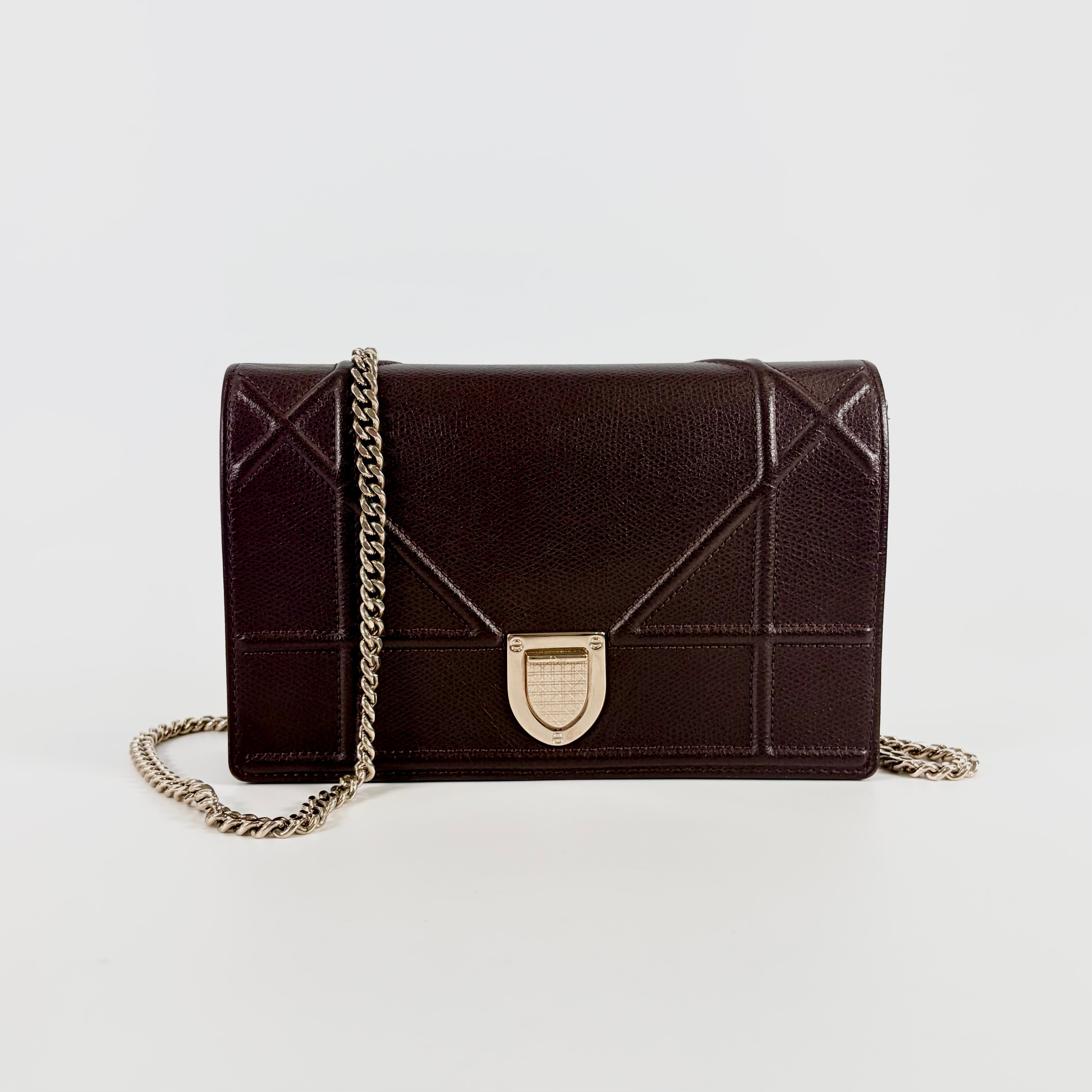 Christian Dior Diorama Leather Chain Shoulder Bag