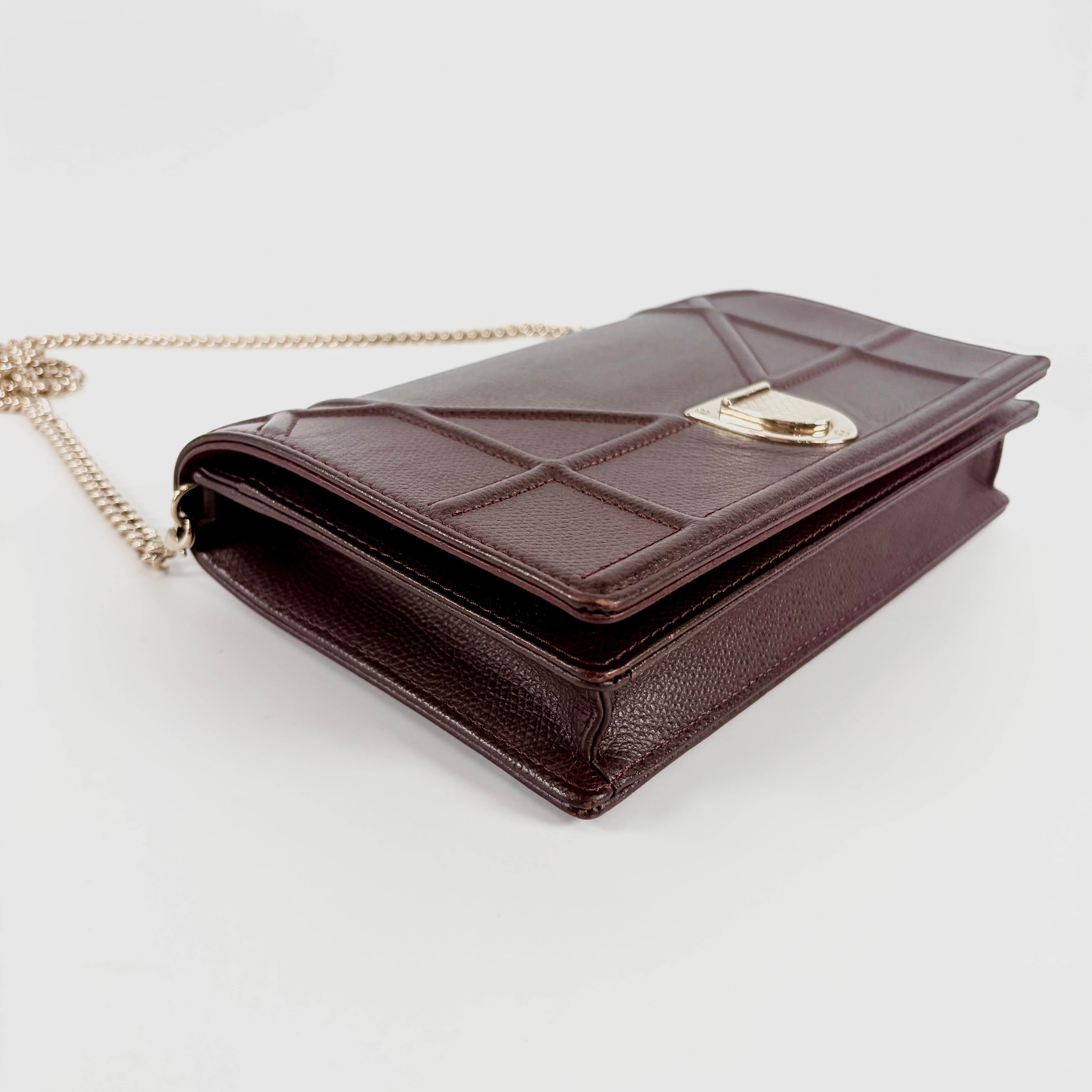 Christian Dior Diorama Leather Chain Shoulder Bag